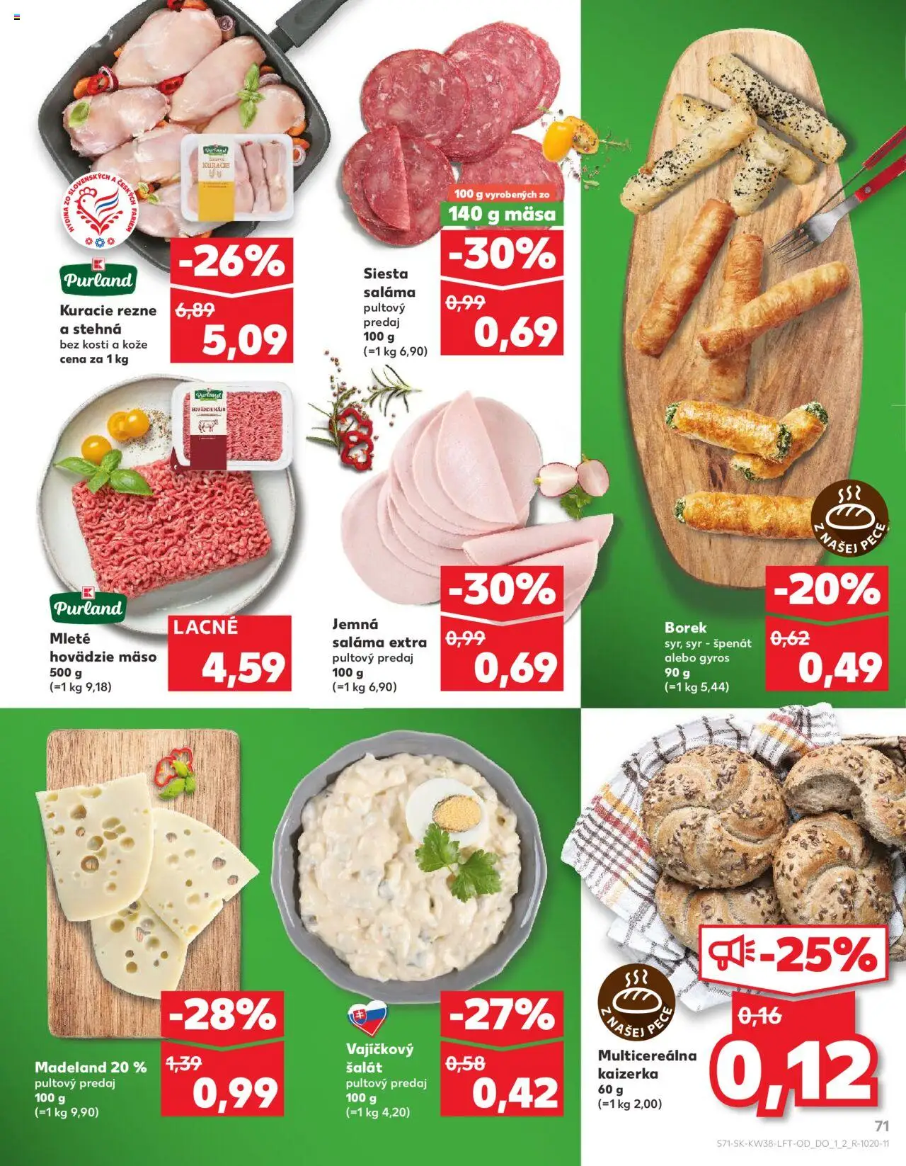 Kaufland SK akciós ujság - amely érvényes a következő dátumtól: 18.09.2025 | Oldal: 71