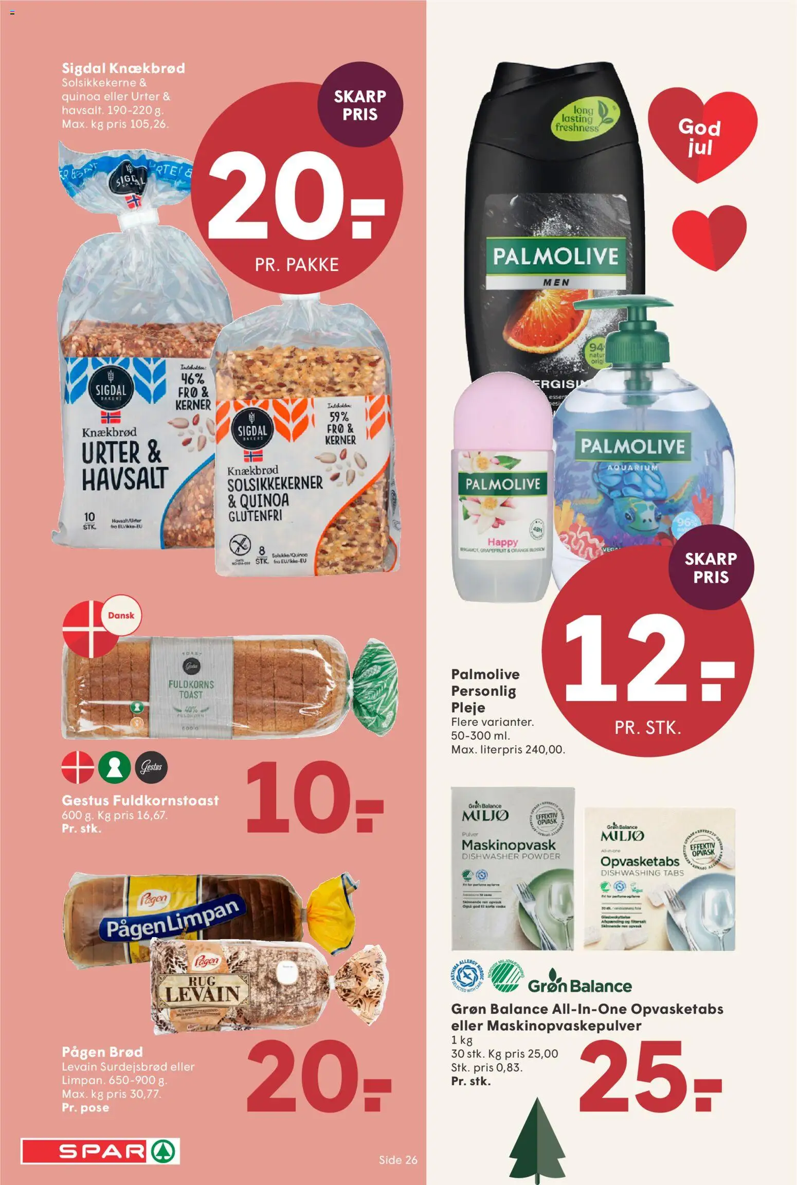 Spar tilbudsavis – gyldig fra 28.11.2025 | Side: 30 | Produkter: Brød, Solsikkekerner, Knækbrød