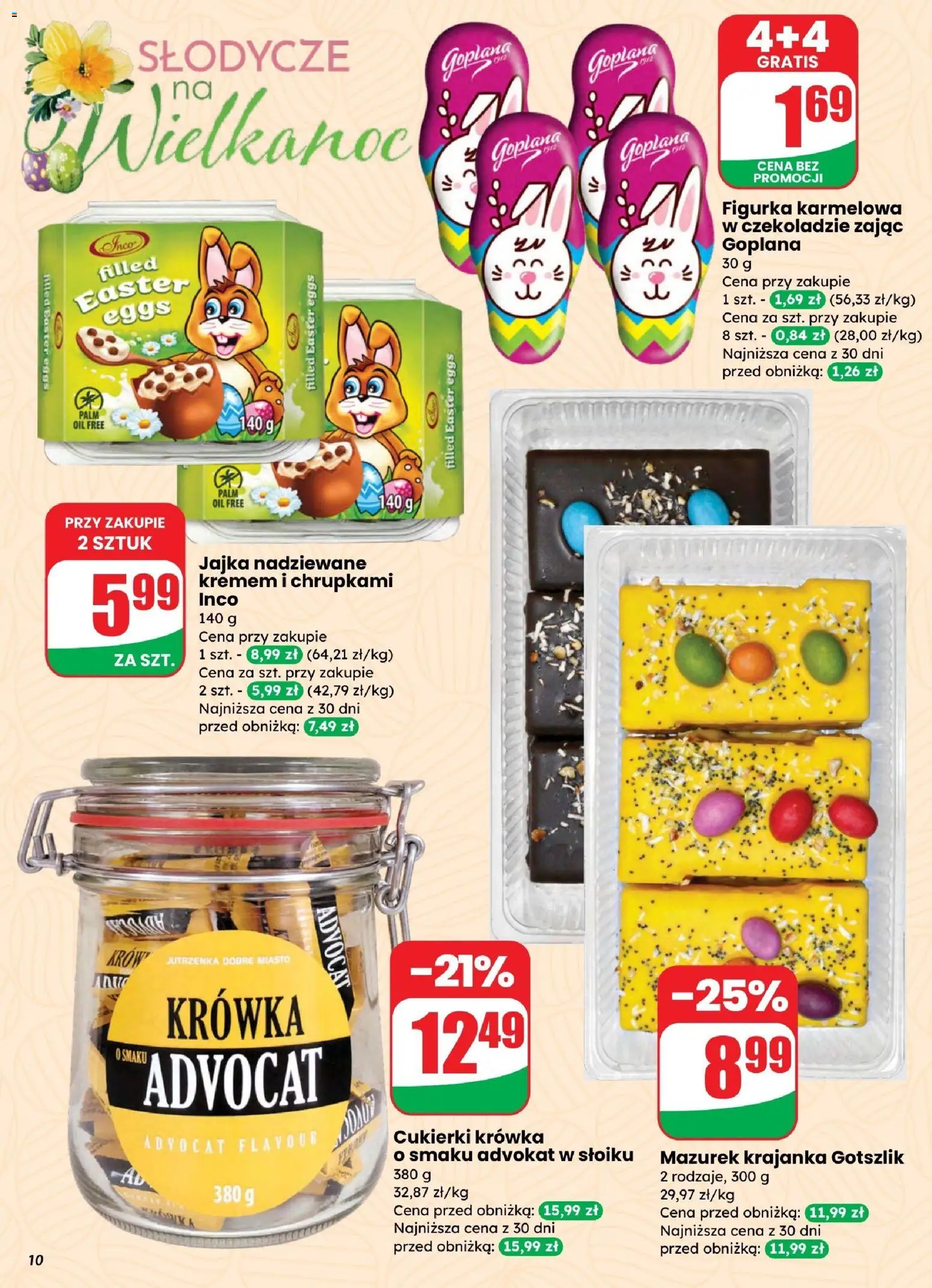 Dino gazetka od 25.03.2026 | Strona: 10 | Produkty: Słodycze, Krowka, Jajka, Cukierki
