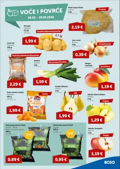 Boso - Katalog - Pregled kataloga iz trgovine Boso, vrijedi od 26.03.2026 | Stranica: 3 | Proizvodi: Povrće, Voće, Mango, Grašak