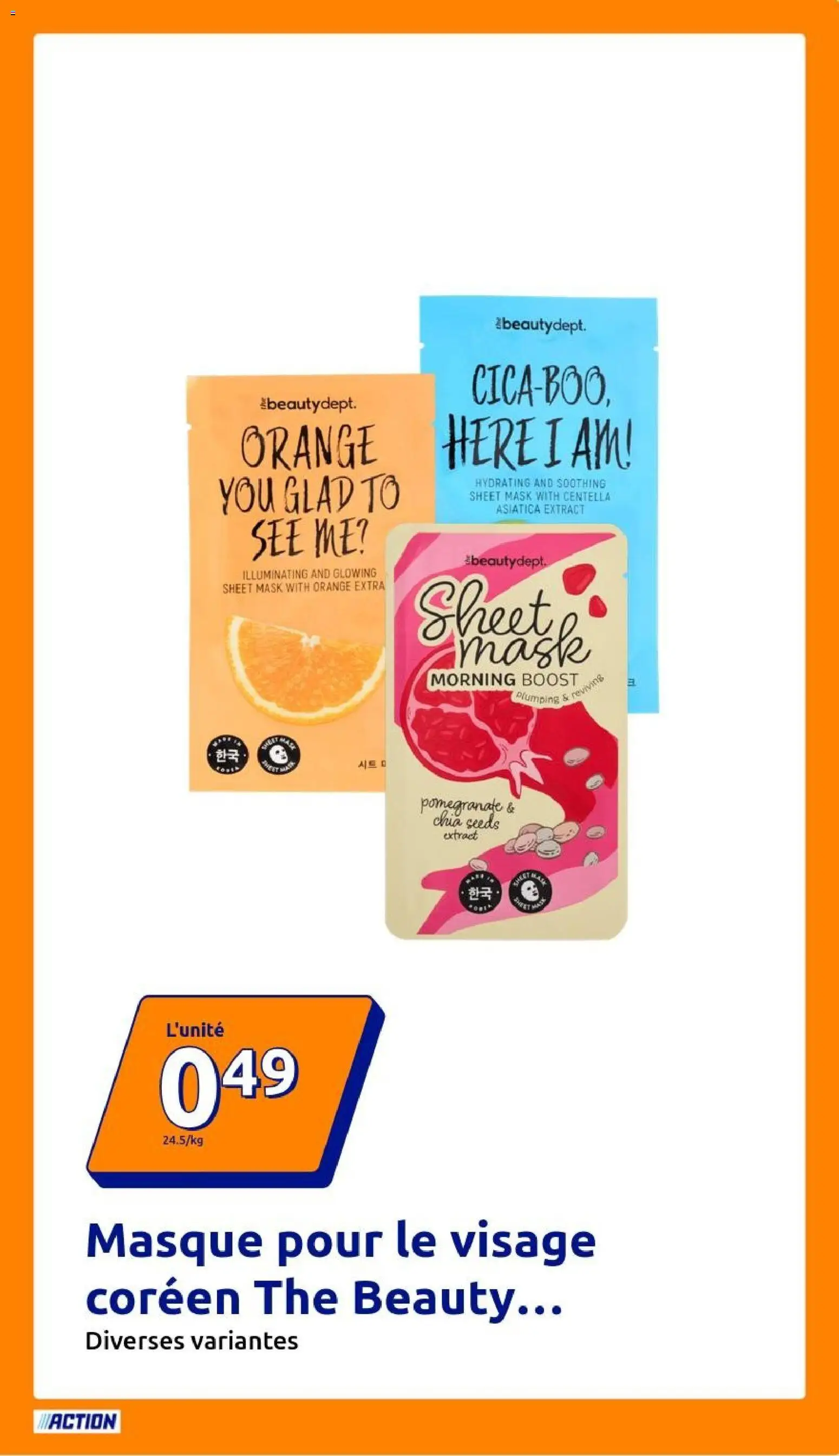 {H1} | Page: 3 | Produits: Orange, Masque, Thé