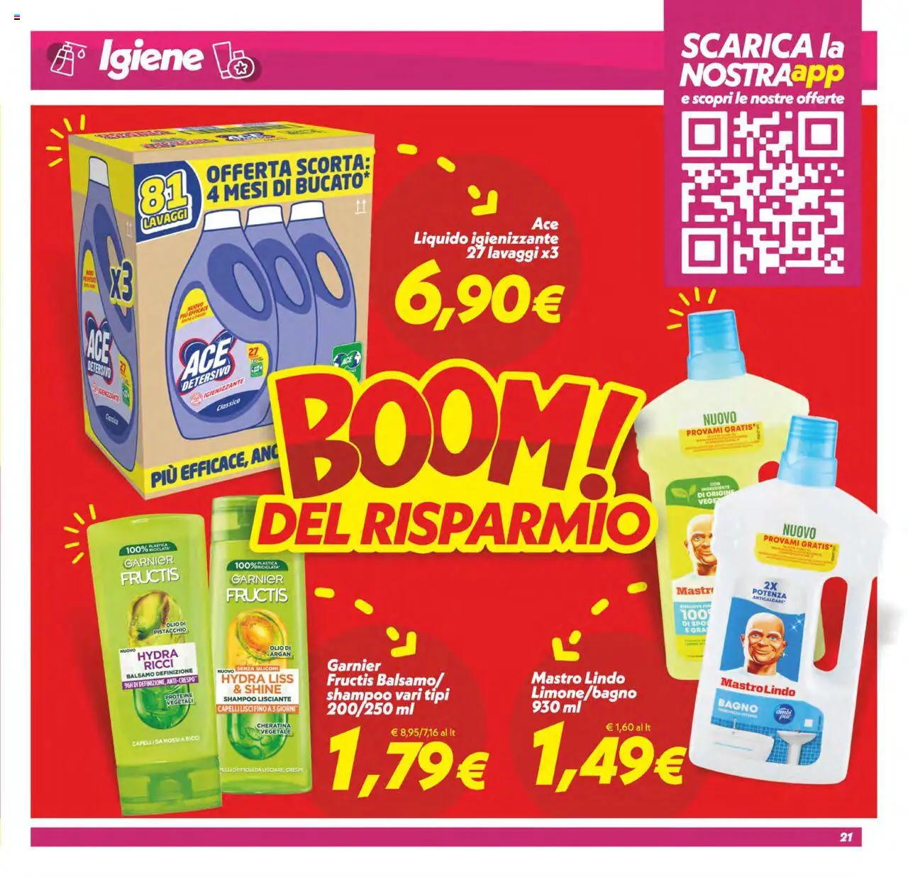 Volantino SuperConveniente del 23.09.2025 | Pagina: 21 | Prodotti: Shampoo, Balsamo, Olio, Bagno