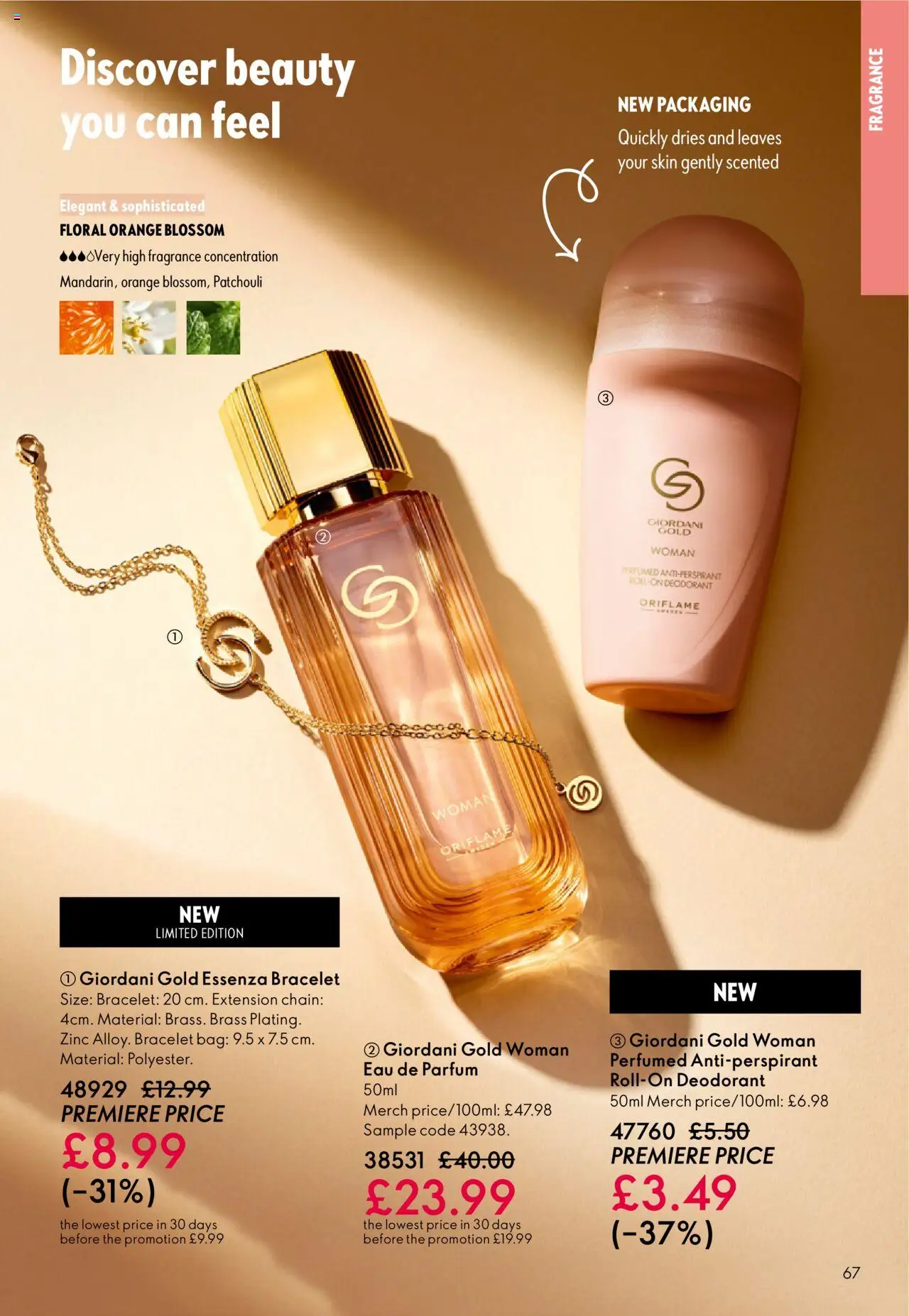 {H1} | Page: 67 | Products: Fragrance, Deodorant, Antiperspirant, Orange