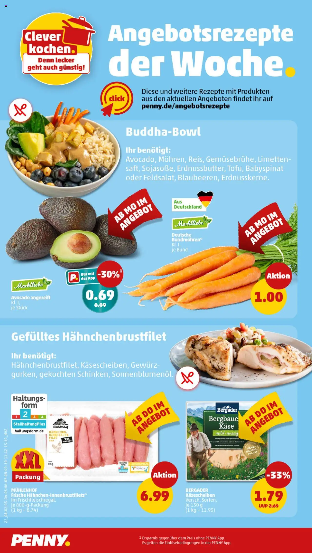 Penny Prospekt 	 - gültig ab dem 18.08.2025 | Seite: 22 | Produkte: Milch, Käse, Limetten, Avocado