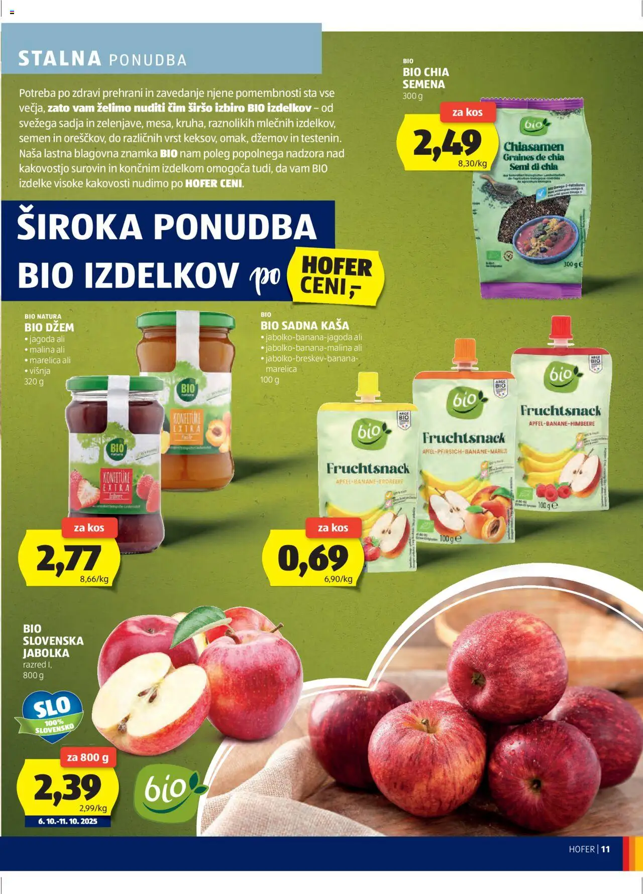 Hofer SI katalog | vrijedi od 02.10.2025 | Stranica: 11 | Proizvodi: Džem