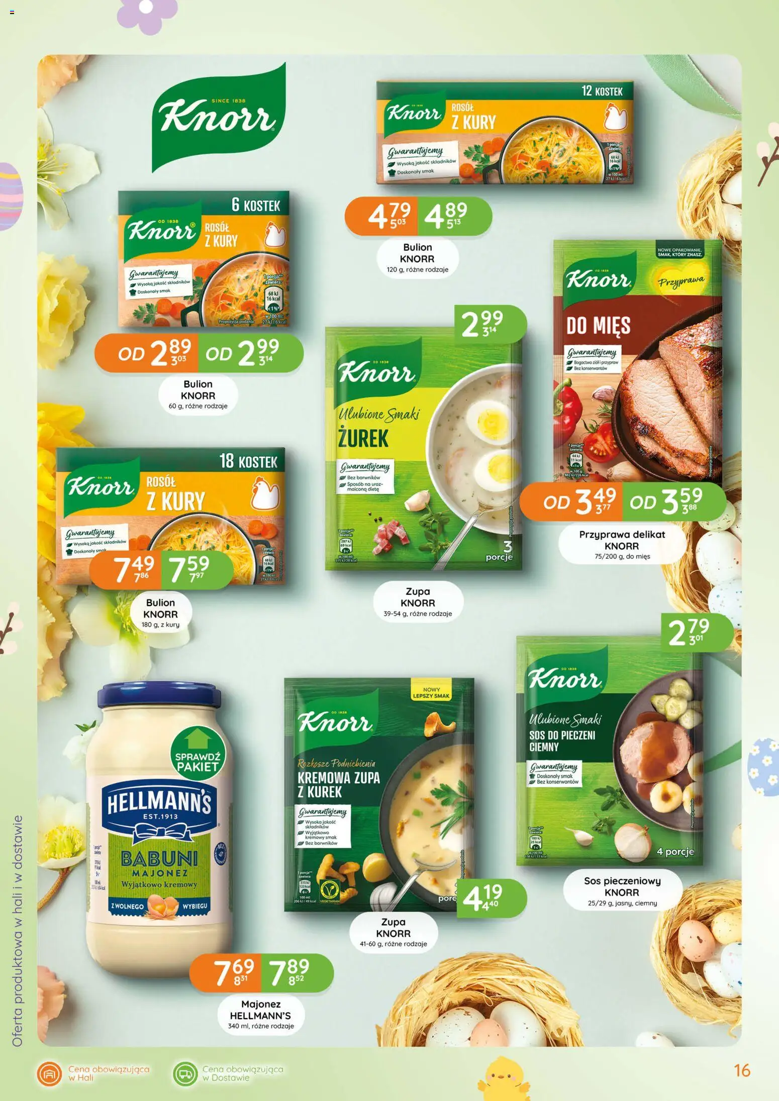 Eurocash gazetka - Kulinarka Wielkanocna od 12.03.2026 | Strona: 16 | Produkty: Zurek, Zupa, Majonez, Sos