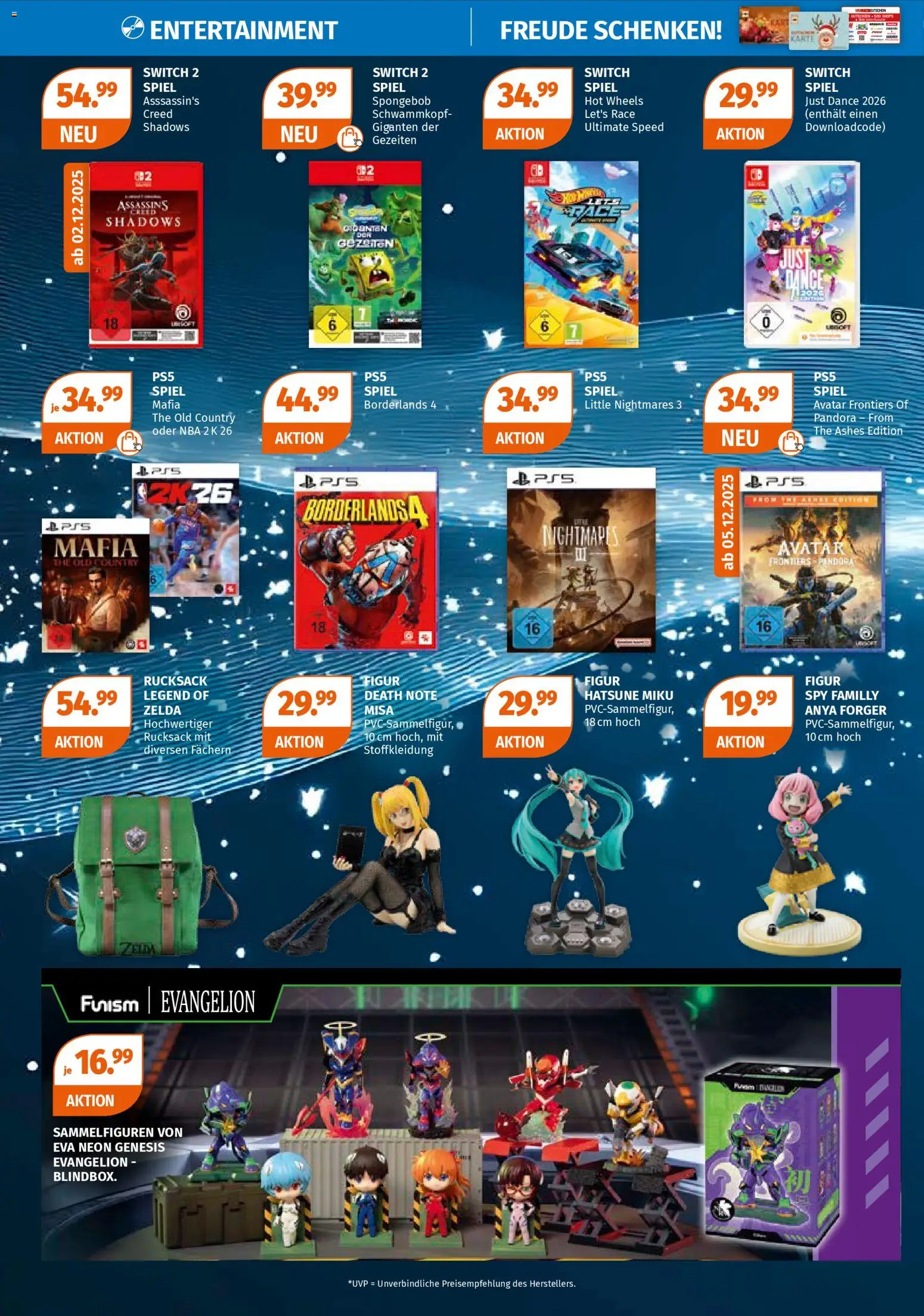 Müller Spielwaren für Groß und Klein – gültig ab 30.11.2025 | Seite: 19 | Produkte: Playstation, Spiel, Rucksack, Video