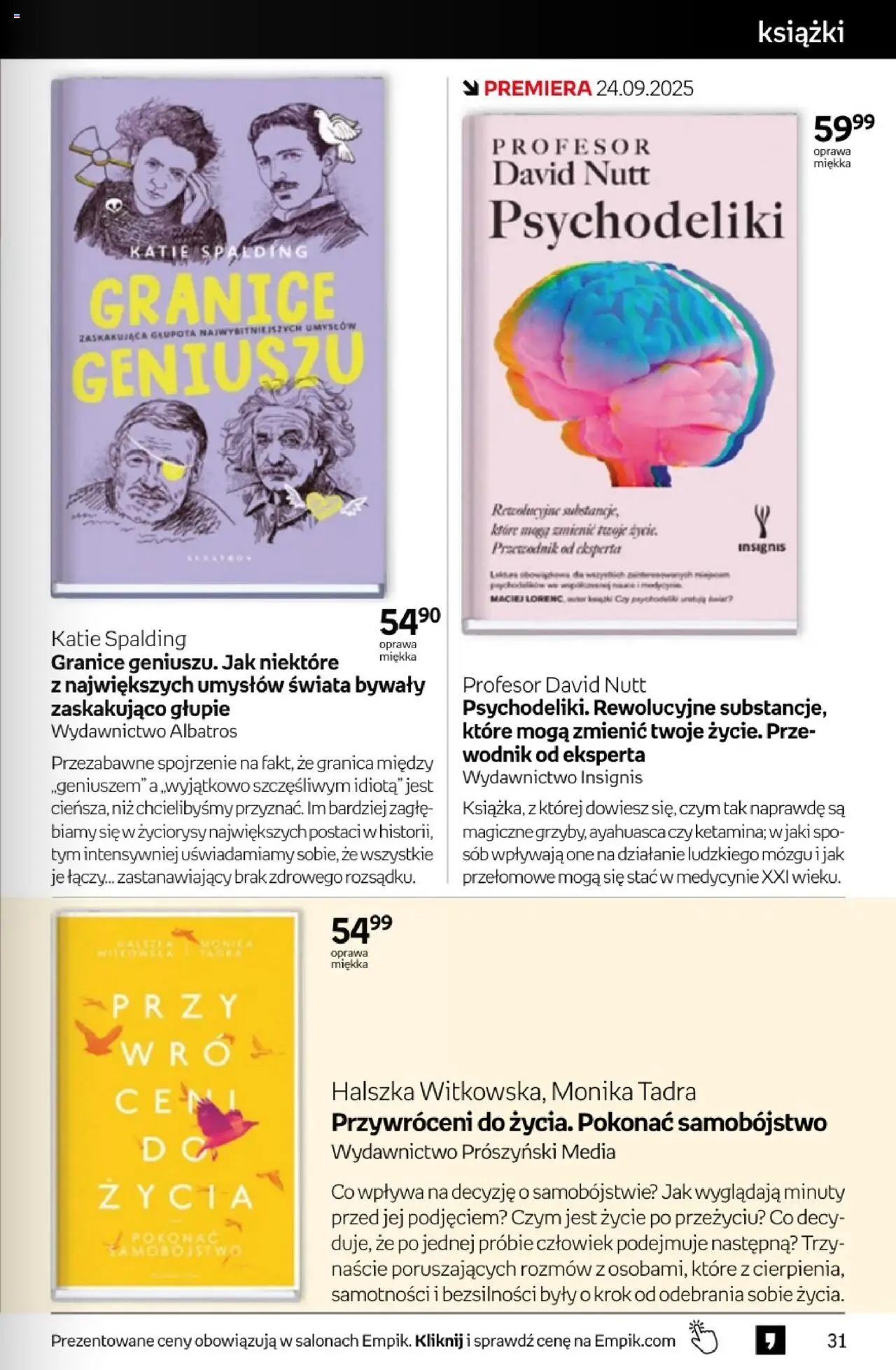 Empik promocje - Tom kultury Książki od 10.09.2025 | Strona: 31 | Produkty: Książki