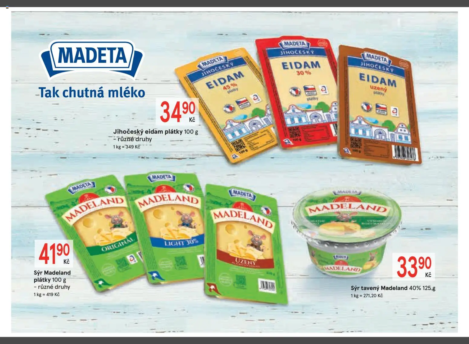 Žabka leták od 29.10.2025 | Strana: 4 | Produkty: Mléko, Sýr, Eidam, Madeland Madeta