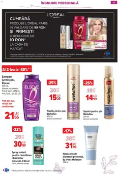 Ofertele Carrefour valabile de la 18.02.2026 | Pagină: 14 | Produse: Spumă pentru păr, Concealer, Șampon, Mască de păr
