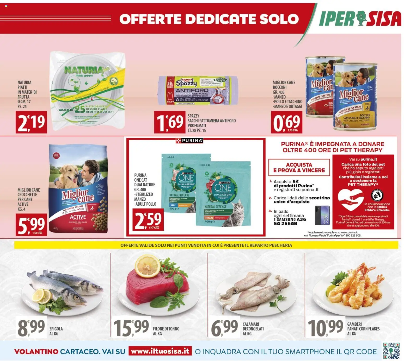 Volantino SISA del 25.11.2025 | Pagina: 15 | Prodotti: Pollo, Frutta, Tonno, Spigola