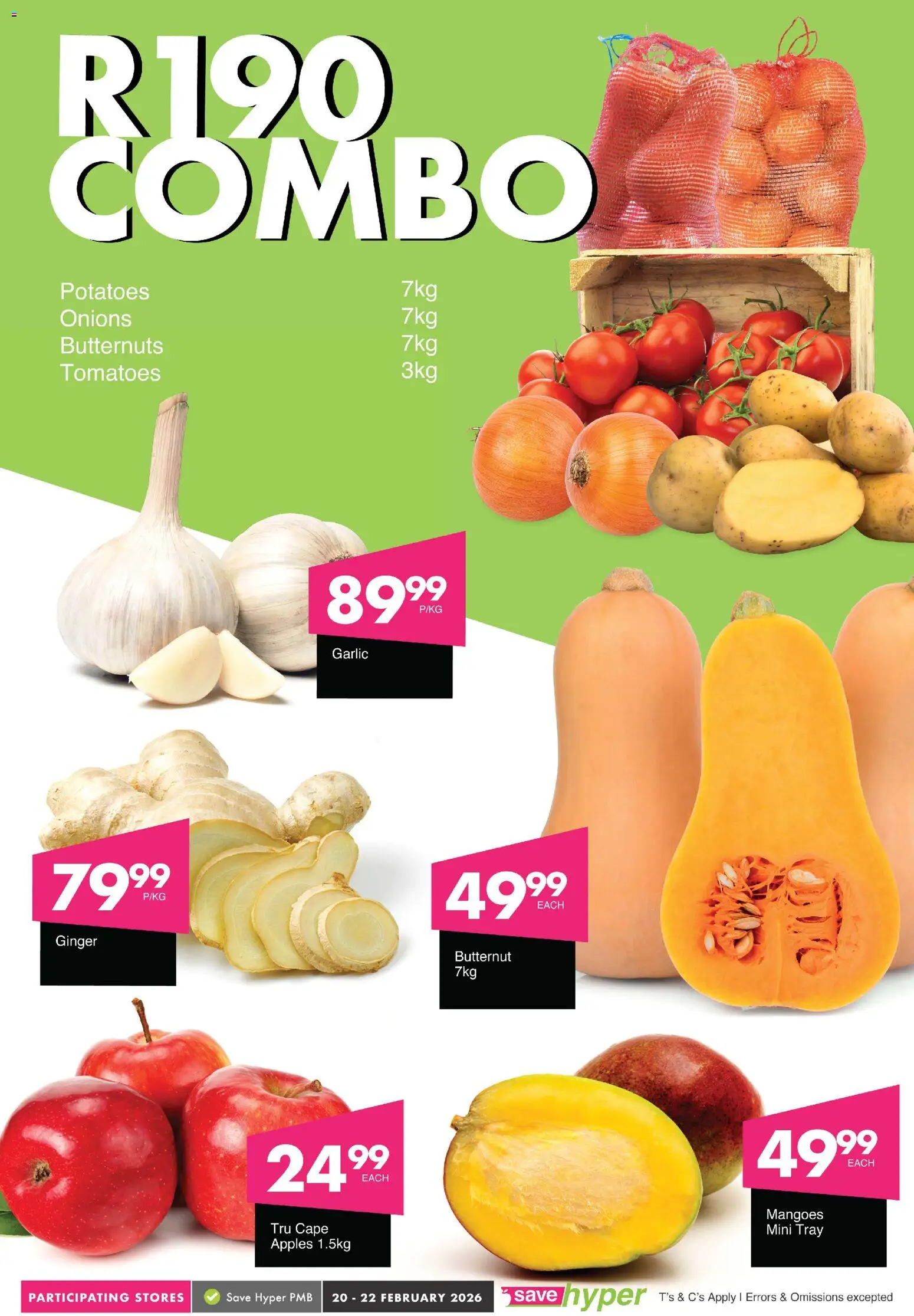 New Save catalogue – valid from 20.02.2026 | Page: 4 | Products: Tray, Potatoes, Onions, Garlic