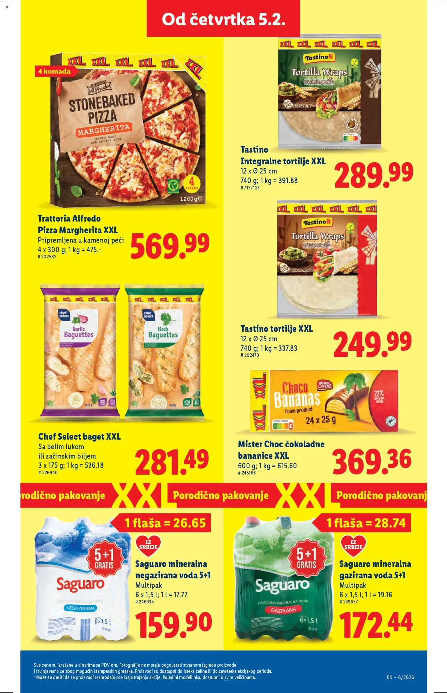 Lidl katalog - važi od 05.02.2026 | Strana: 35 | Proizvode: Baget, Negazirana voda, Pakovanje, Mineralna voda