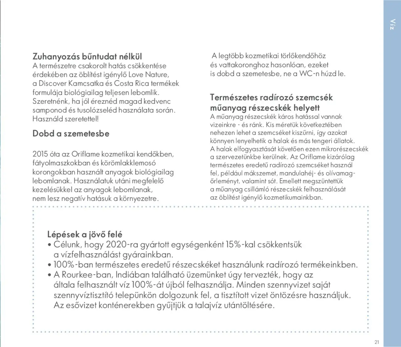 Oriflame akciós ujság - amely érvényes a következő dátumtól: 27.05.2020 | Oldal: 21