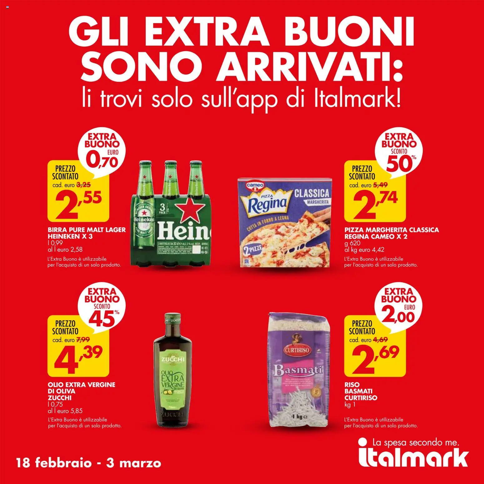 Volantino Italmark del 18.02.2026 | Pagina: 11 | Prodotti: Birra, Olio, Forno, Heineken