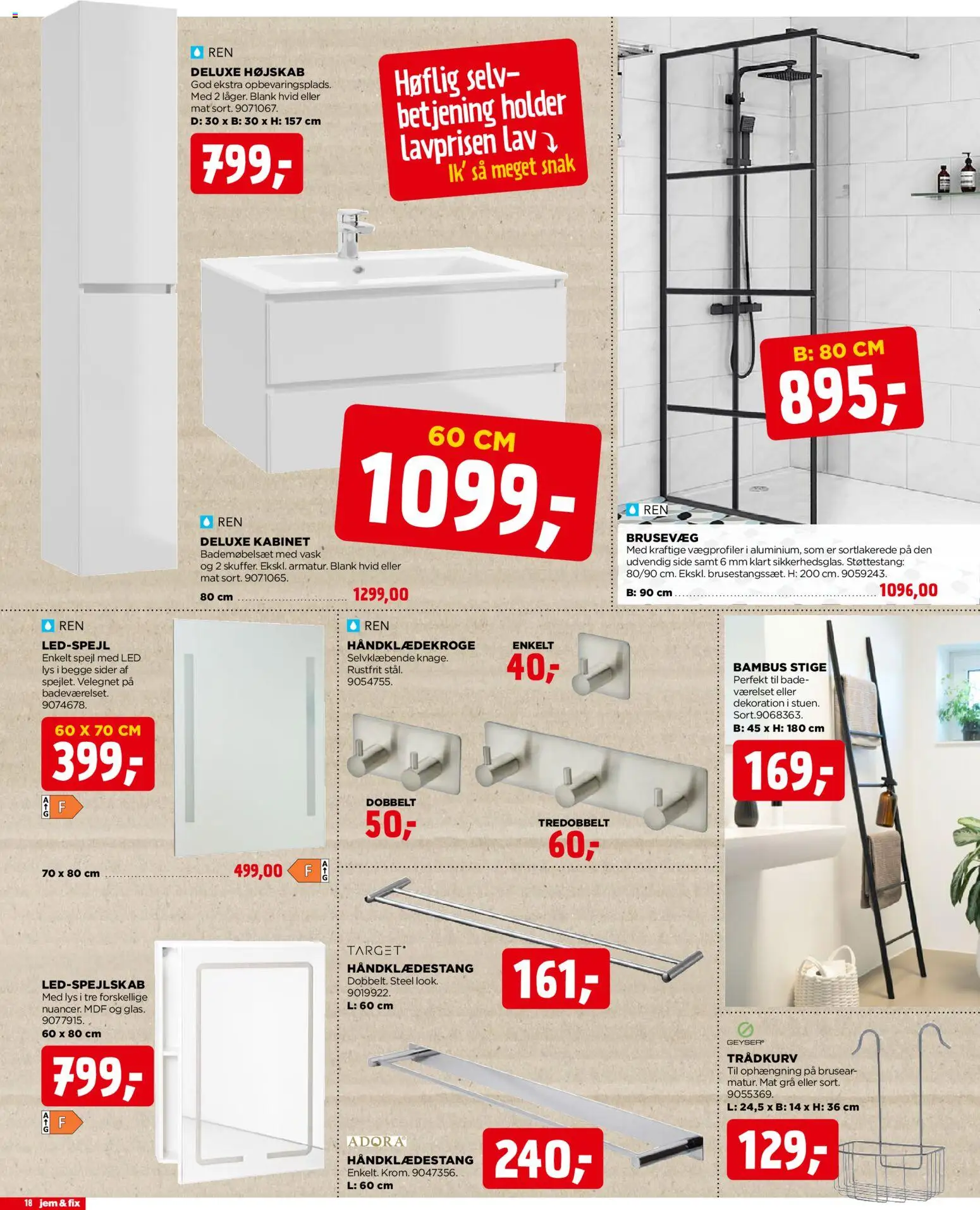 Jem & fix tilbudsavis – gyldig fra 23.11.2025 | Side: 18 | Produkter: Spejl, Søm