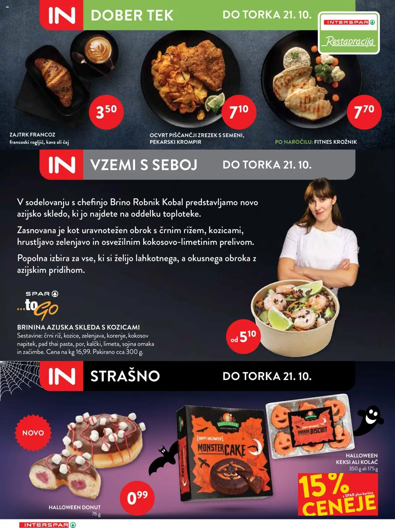 Novi Spar katalog ponudbe – veljaven od 15.10.2025 | Stran: 8 | Izdelki: Kolač, Robnik, Krompir, Omaka