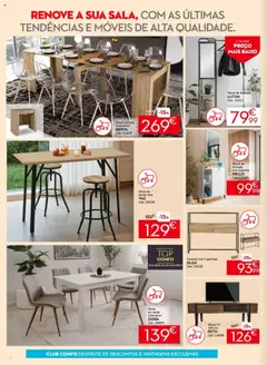 Pré-visualização Conforama folheto válido de 25.09.2025 | Página: 8 | Produtos: Mesa, Espelho, Mesa de jantar