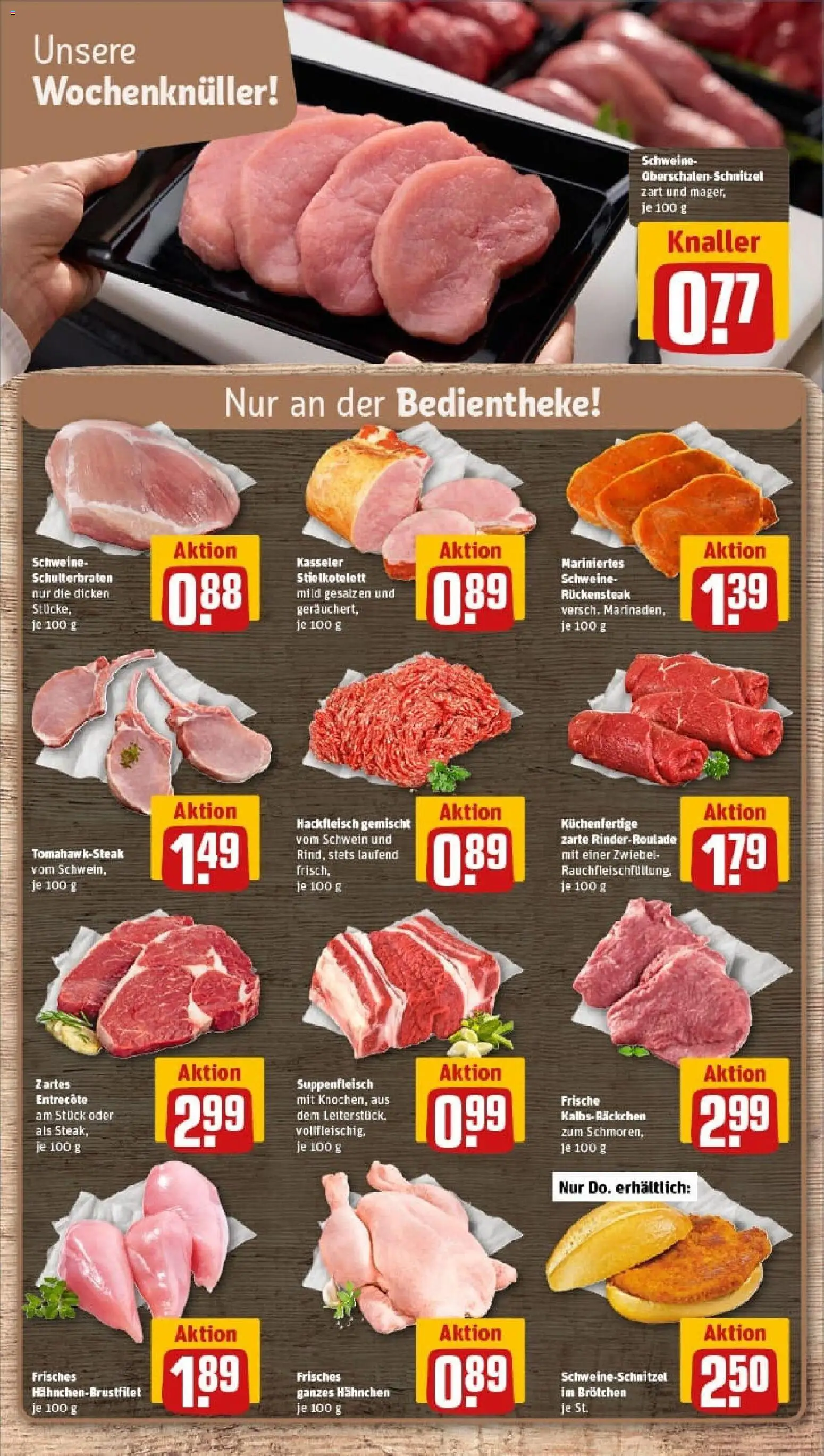 Rewe prospekt Polch	 – gültig ab 26.10.2025 | Seite: 10 | Produkte: Entrecote, Schnitzel, Suppenfleisch, Hackfleisch