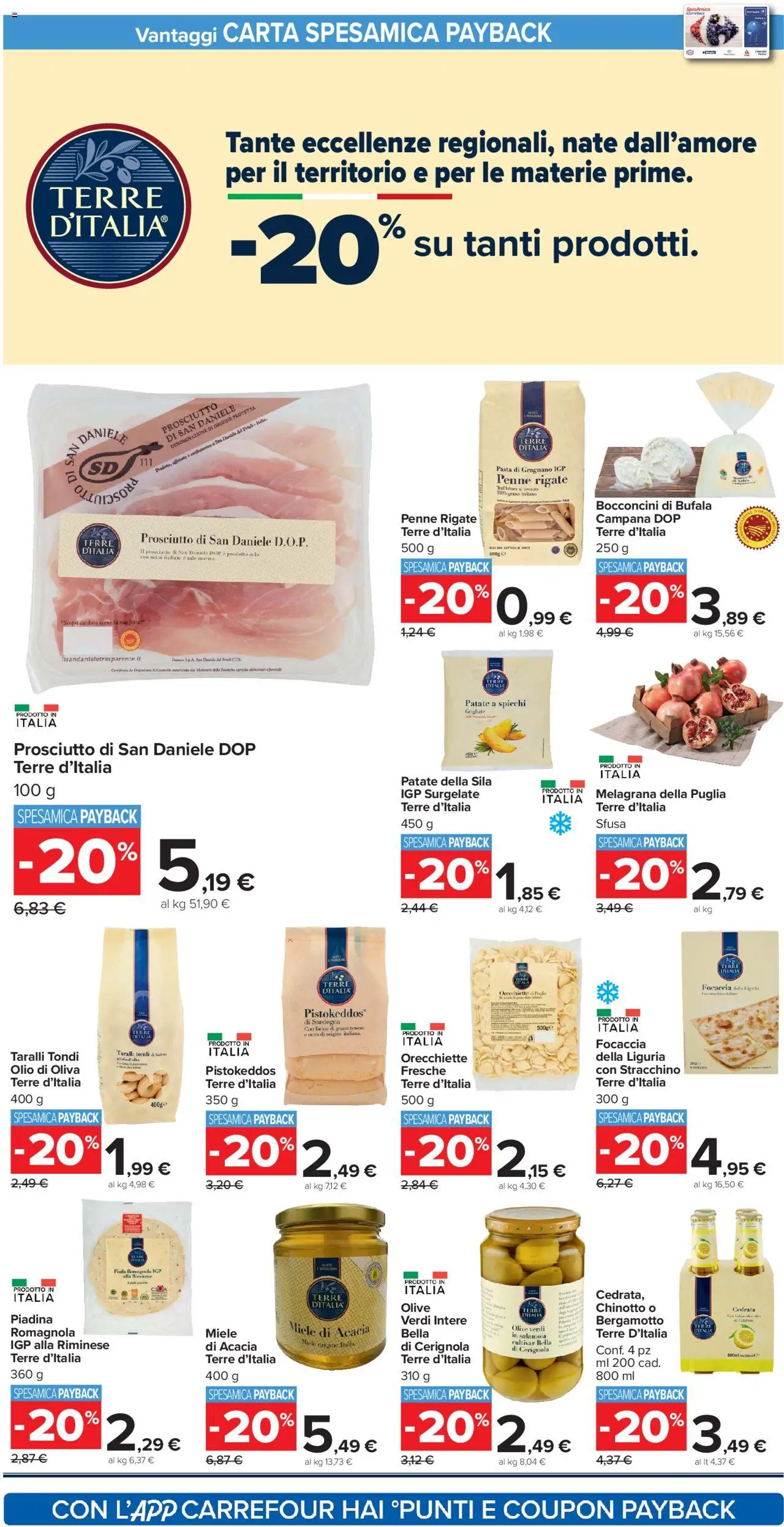 Volantino Carrefour del 10.10.2025 | Pagina: 10 | Prodotti: Olio, Prosciutto, Farina, Penne