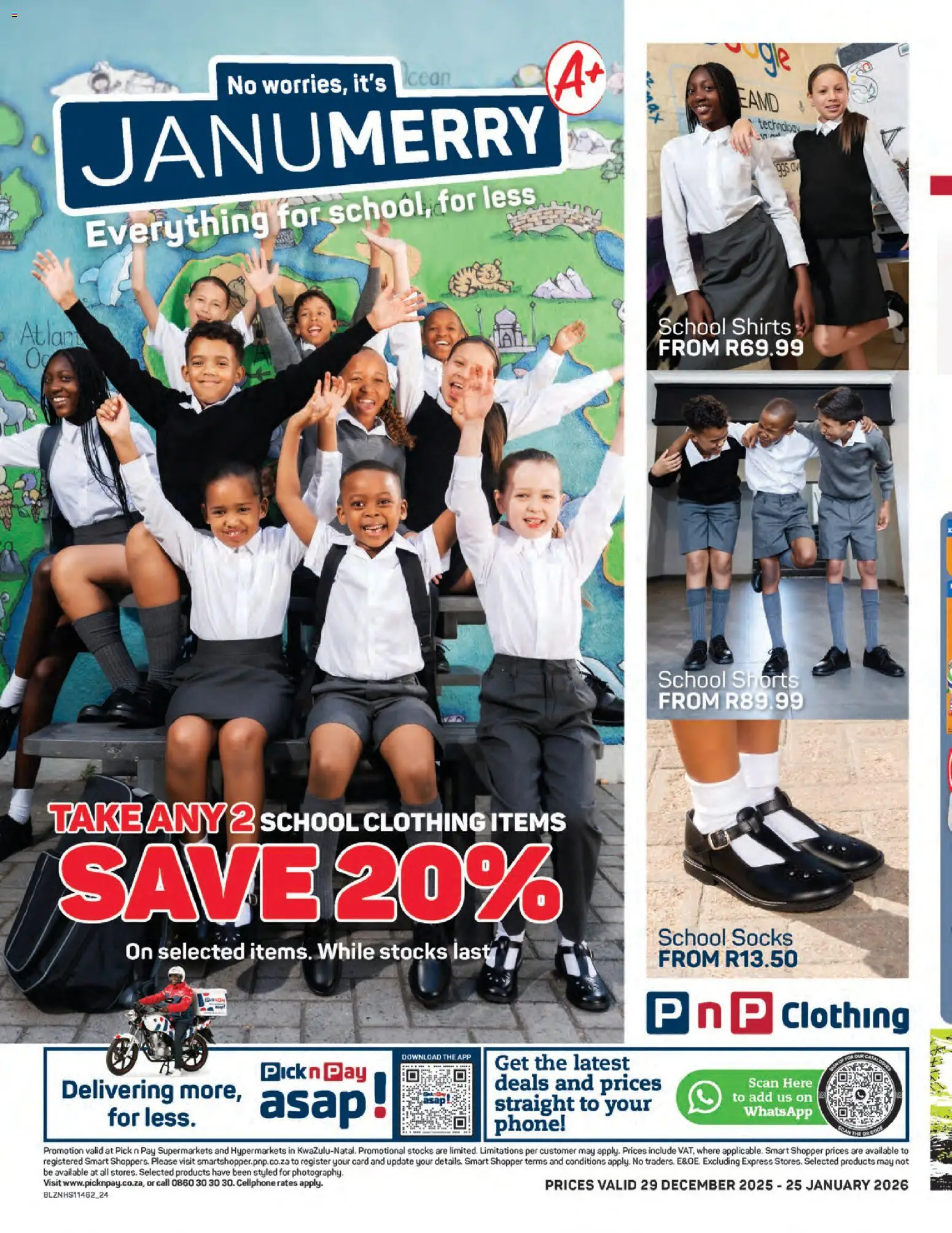New Pick n Pay catalogue – valid from 29.12.2025 | Page: 24 | Products: Socks, Phone, Shorts, Shirts