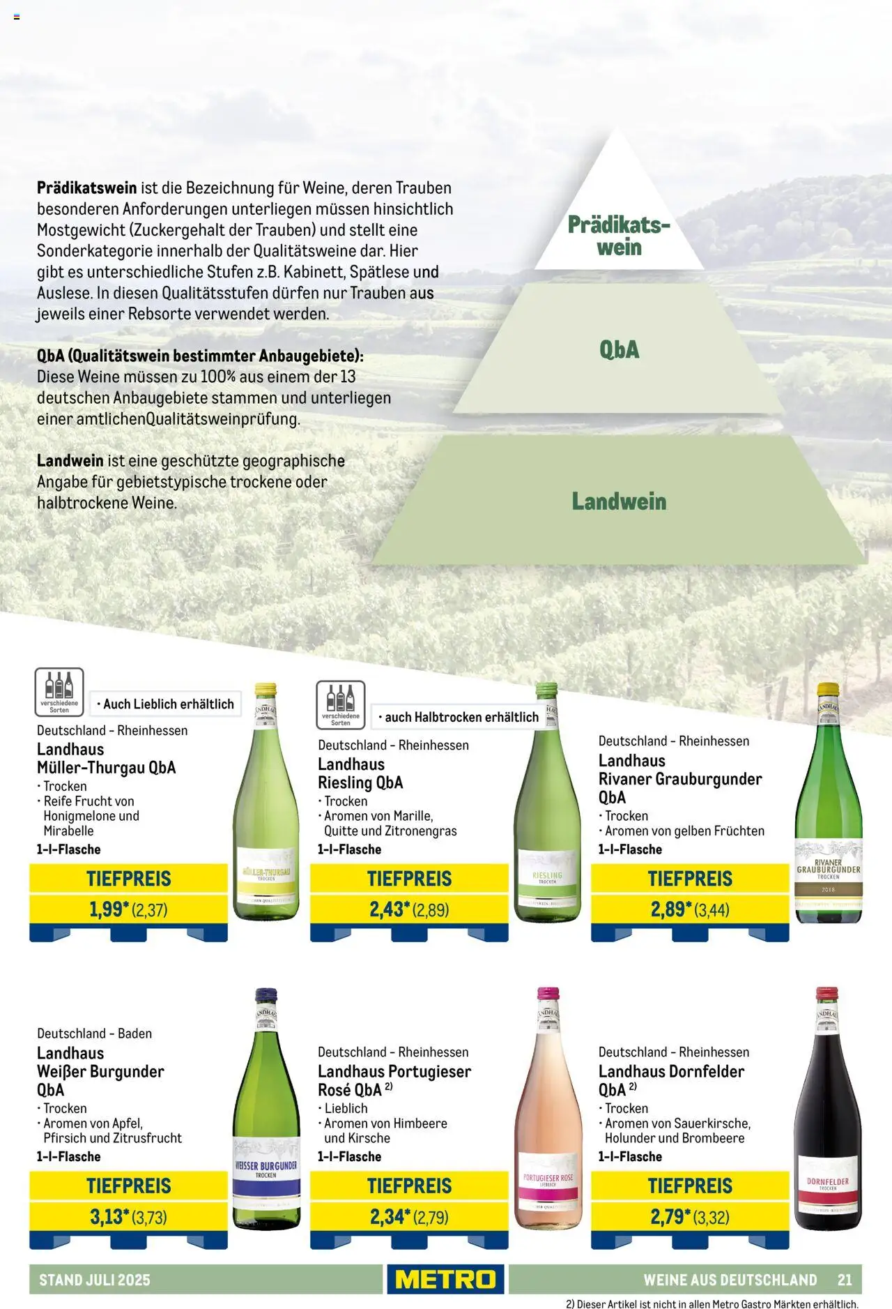 Metro - Hauswein Katalog - gültig ab dem 01.07.2025 | Seite: 21 | Produkte: Zitronengras, Trauben, Himbeere, Wein