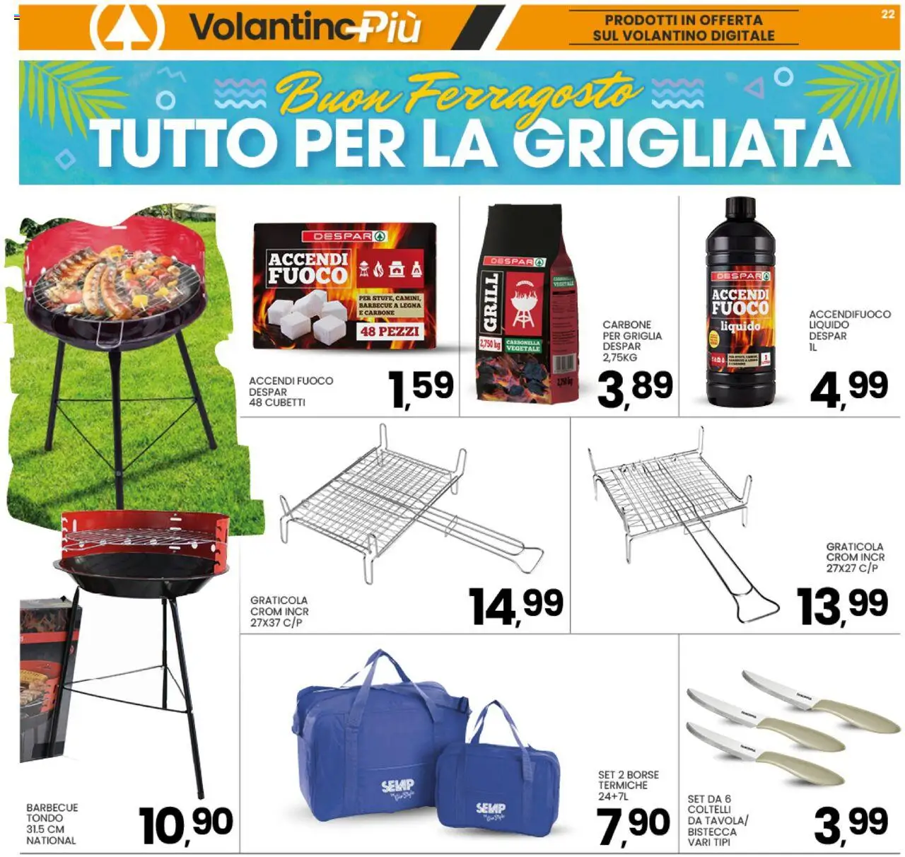 Volantino Interspar del 04.08.2025 | Pagina: 22 | Prodotti: Barbecue, Griglia
