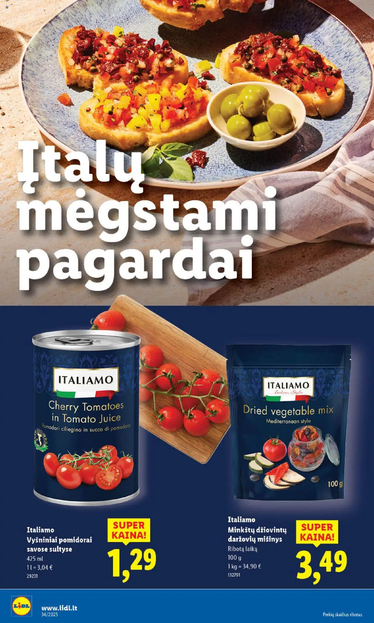 LIDL leidinys│galioja nuo 18.08.2025 | Puslapis: 22 | Prekių: Pomidorai