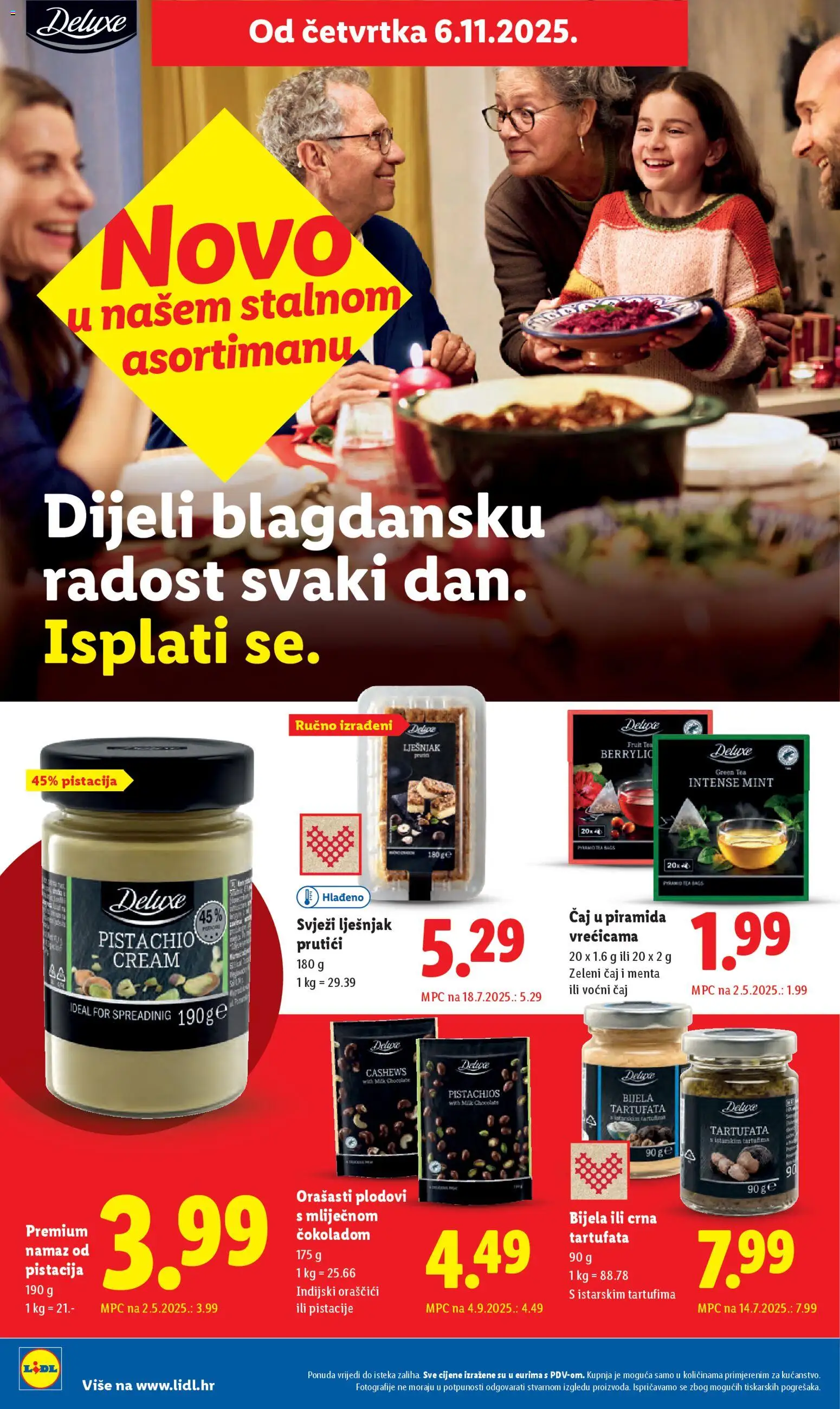 Lidl katalog | vrijedi od 03.11.2025 | Stranica: 90 | Proizvodi: Orašasti plodovi, Lješnjak, Pistacije, Namaz