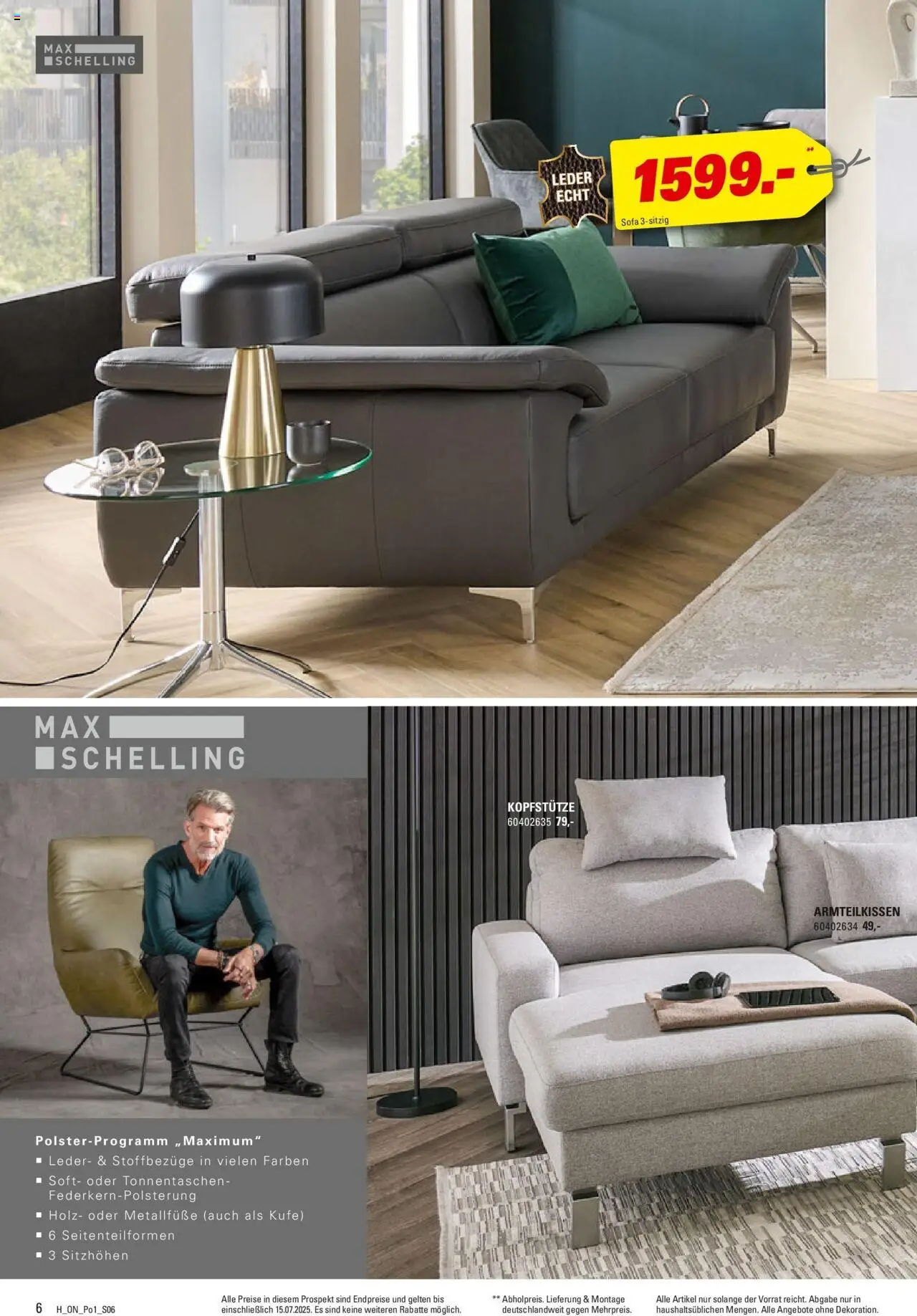 Höffner - Polster Spezial - gültig ab dem 03.06.2025 | Seite: 6 | Produkte: Sofa