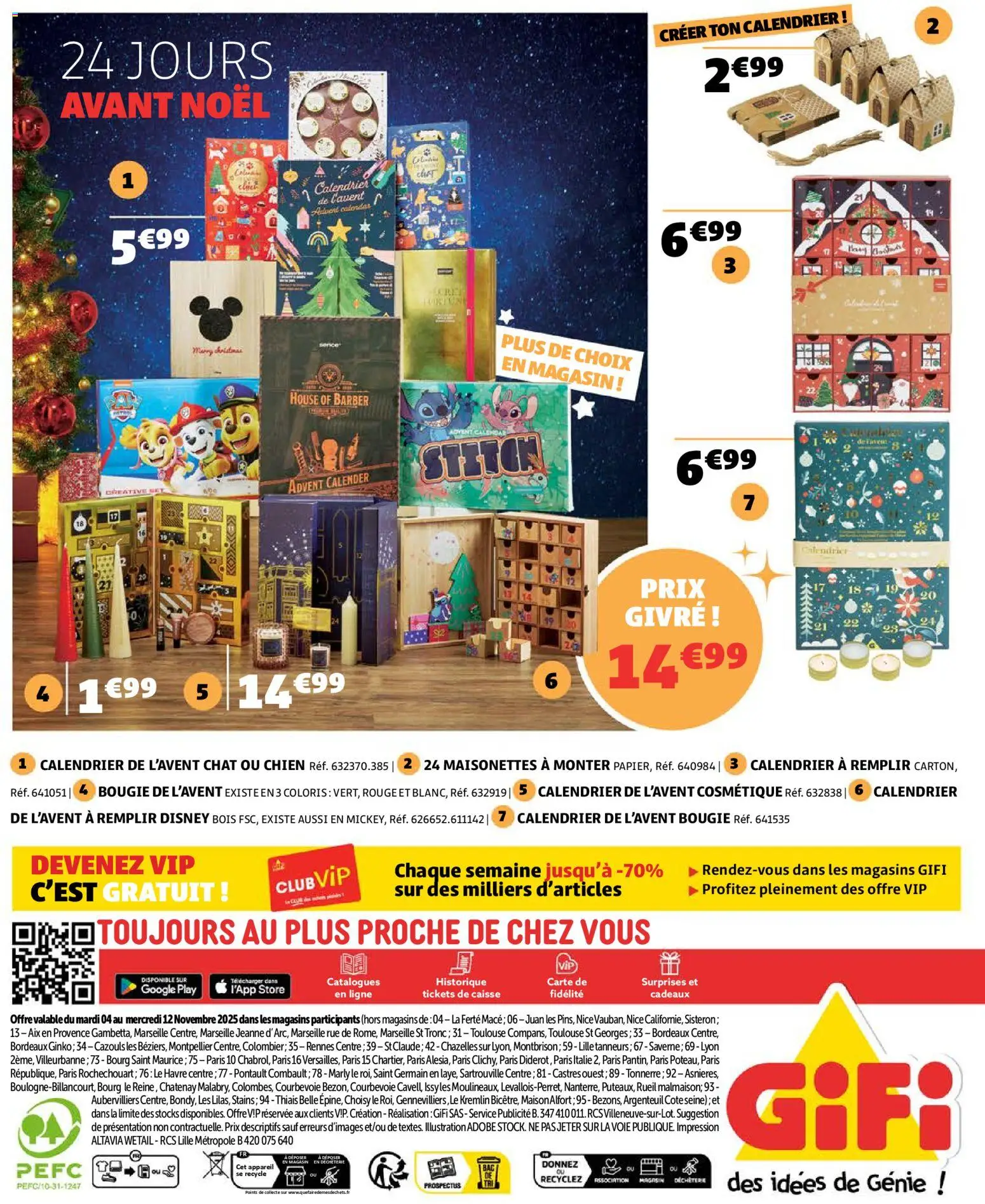 {H1} | Page: 20 | Produits: Calendrier de l'avent à remplir, Calendrier, Calendrier de l'avent, Store