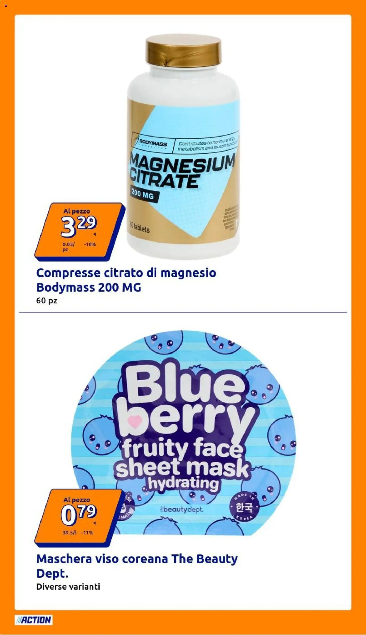 Volantino Action del 18.03.2026 | Pagina: 18 | Prodotti: Maschera, Maschera viso, The