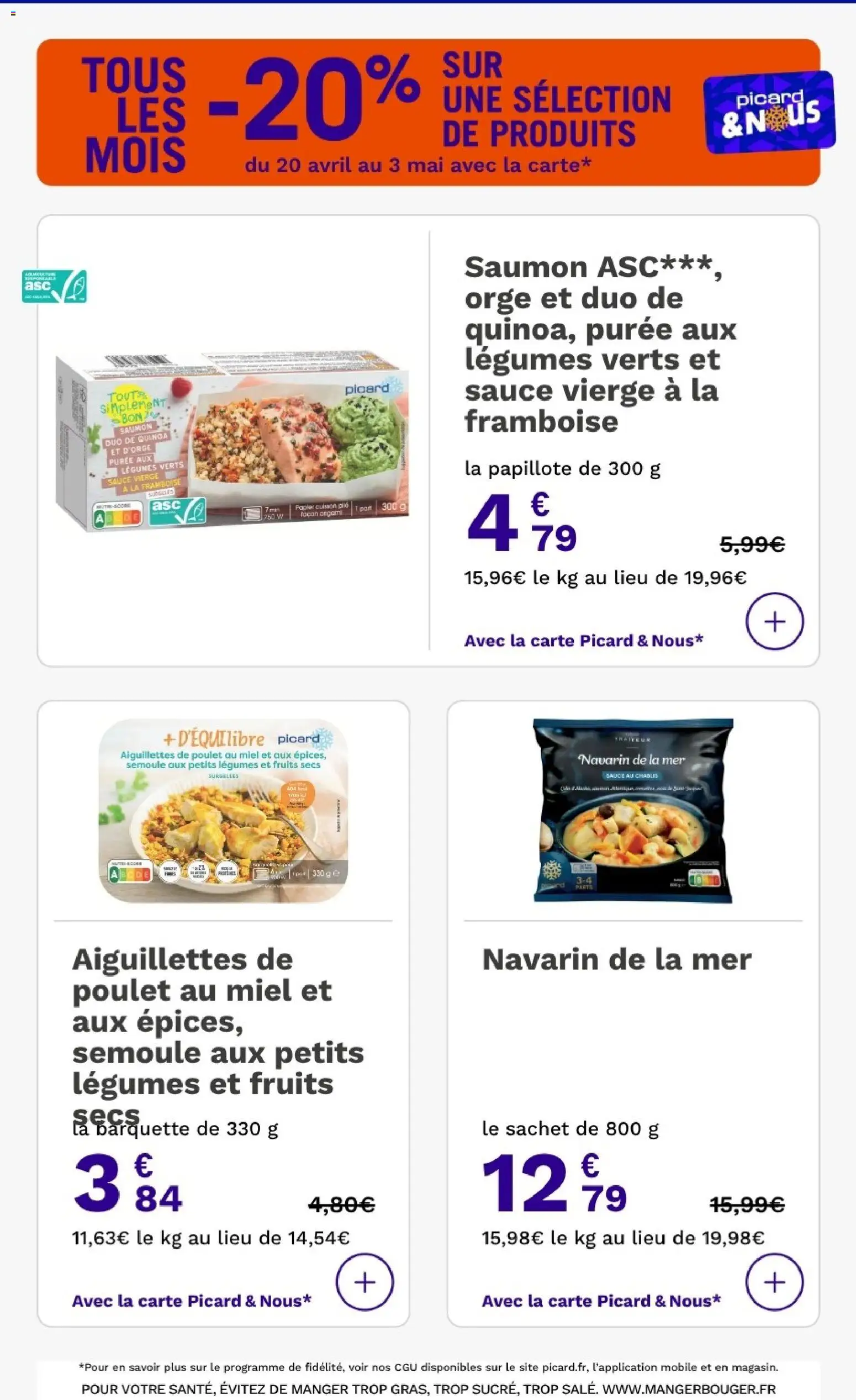 {H1} | Page: 25 | Produits: Miel, Semoule, Quinoa, Saumon