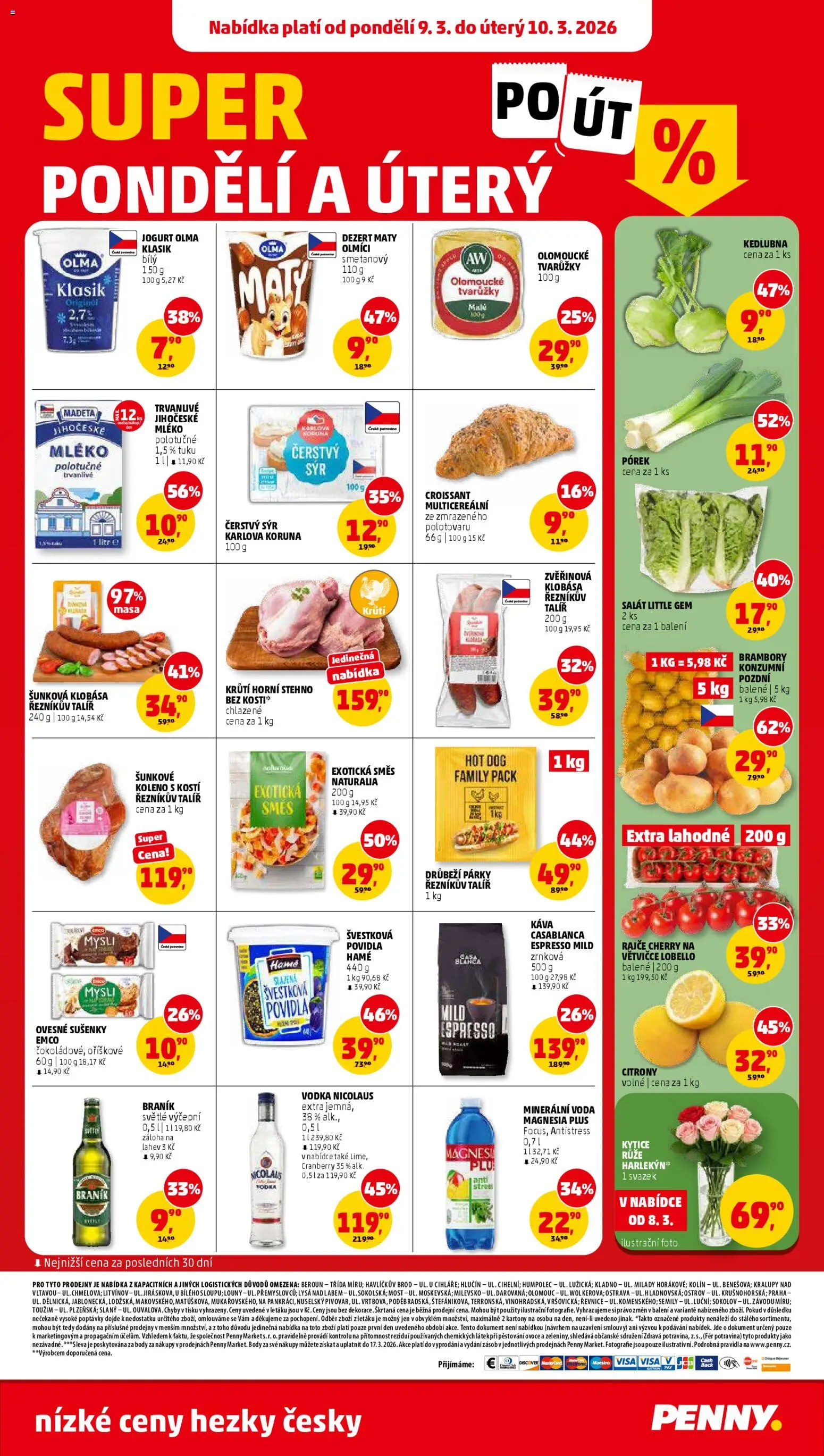 Penny Market leták od 04.03.2026 | Strana: 32 | Produkty: Tvarůžky, Klobása, Citróny, Čerstvý sýr