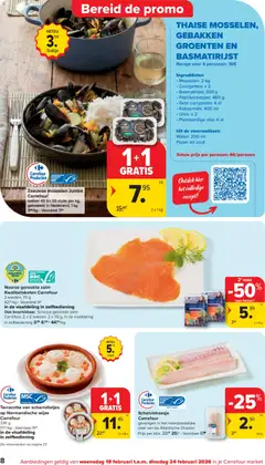 Carrefour market folder week 8 - Voorbeeld van een folder van Carrefour market, geldig van 18.02.2026 | Pagina: 8 | Producten: Zalm, Mosselen, Groenten, Peper