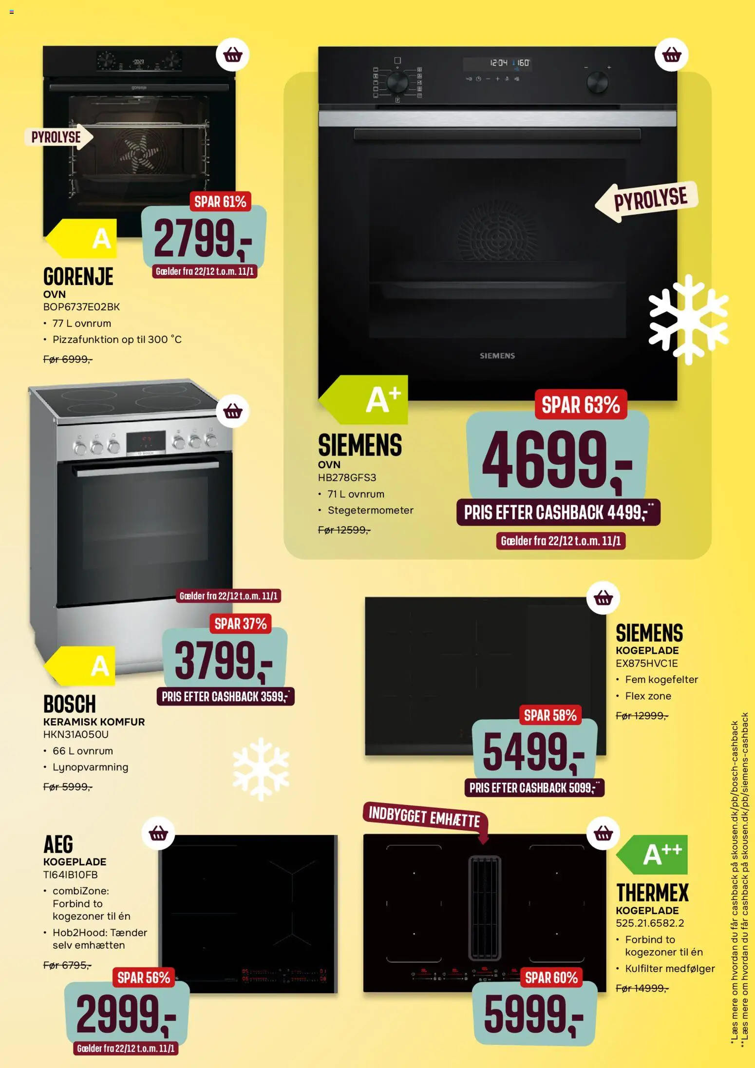 Skousen tilbudsavis – gyldig fra 25.12.2025 | Side: 5 | Produkter: Komfur, Kogeplade