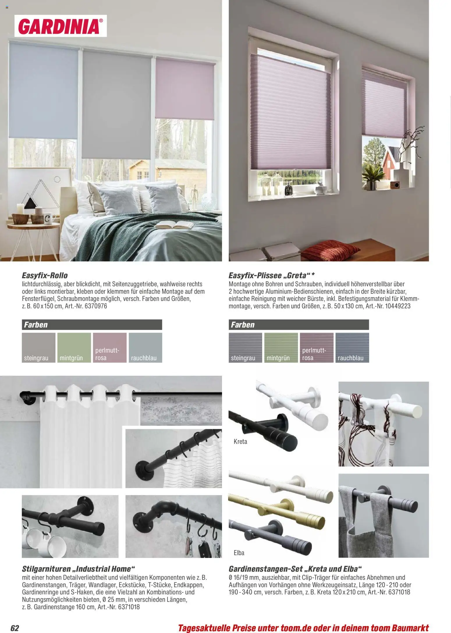 Toom Baumarkt  Wohnen & Haushalt 2026 – gültig ab 01.01.2026 | Seite: 62