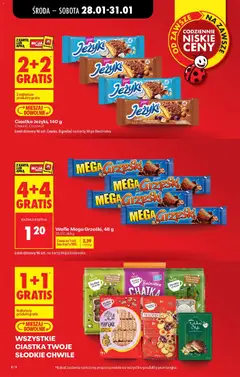 Pogląd oferty "Wafle Mega Grześki, 48 g, Wafle Mega Grześki, 48 g" - ważna od 28.01.2026 | Strona: 8