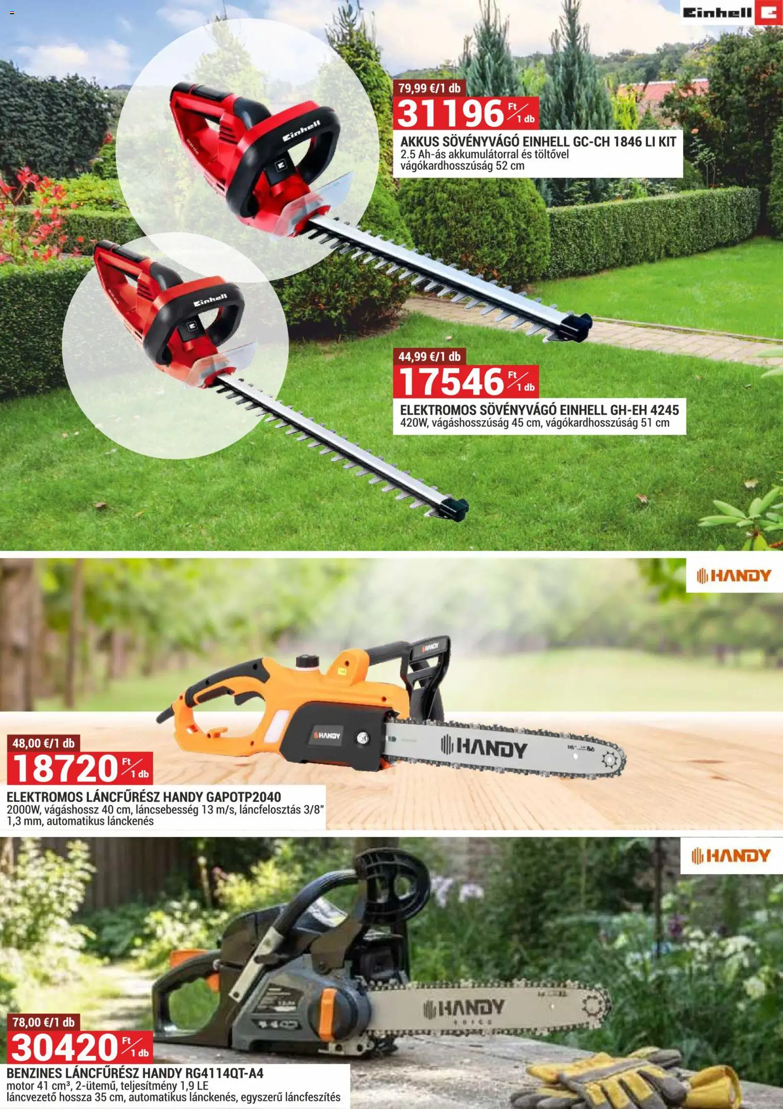 Merkury Market akciós ujság - amely érvényes a következő dátumtól: 01.03.2026 | Oldal: 2 | Termékek: Elektromos láncfűrész, Sövényvágó, Láncfűrész