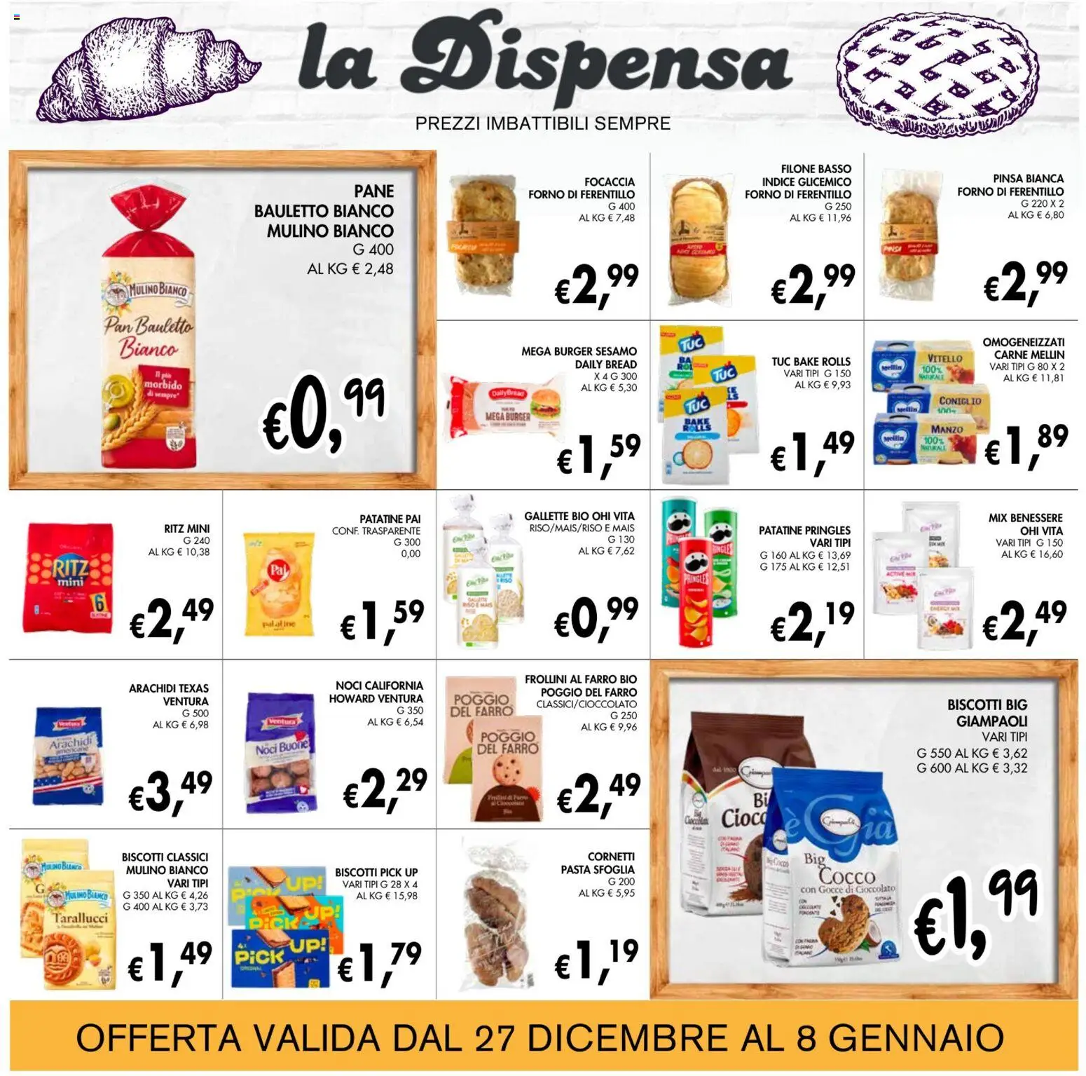 Volantino Coal del 27.12.2025 | Pagina: 15 | Prodotti: Pane, Pasta, Gallette, Arachidi