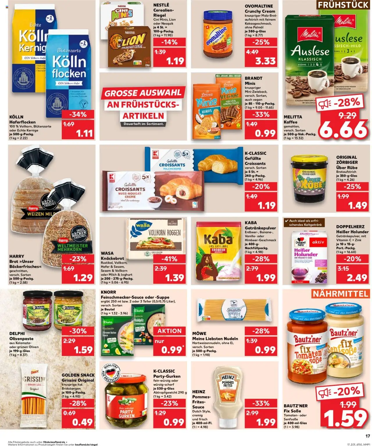 Kaufland Prospekt 	 - gültig ab dem 31.07.2025 | Seite: 17 | Produkte: Milch, Butter, Pommes, Croissant