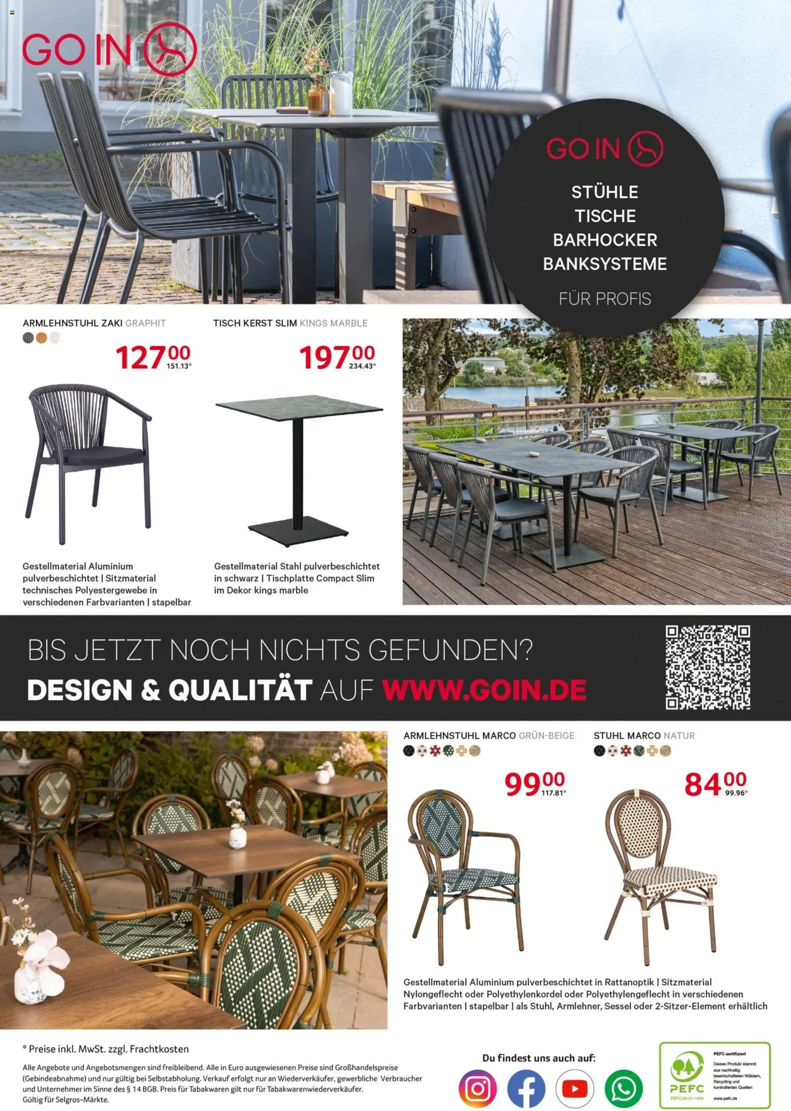 Selgros Außengastronomie – gültig ab 22.01.2026 | Seite: 12 | Produkte: Barhocker, Sessel, Tisch, Stuhl