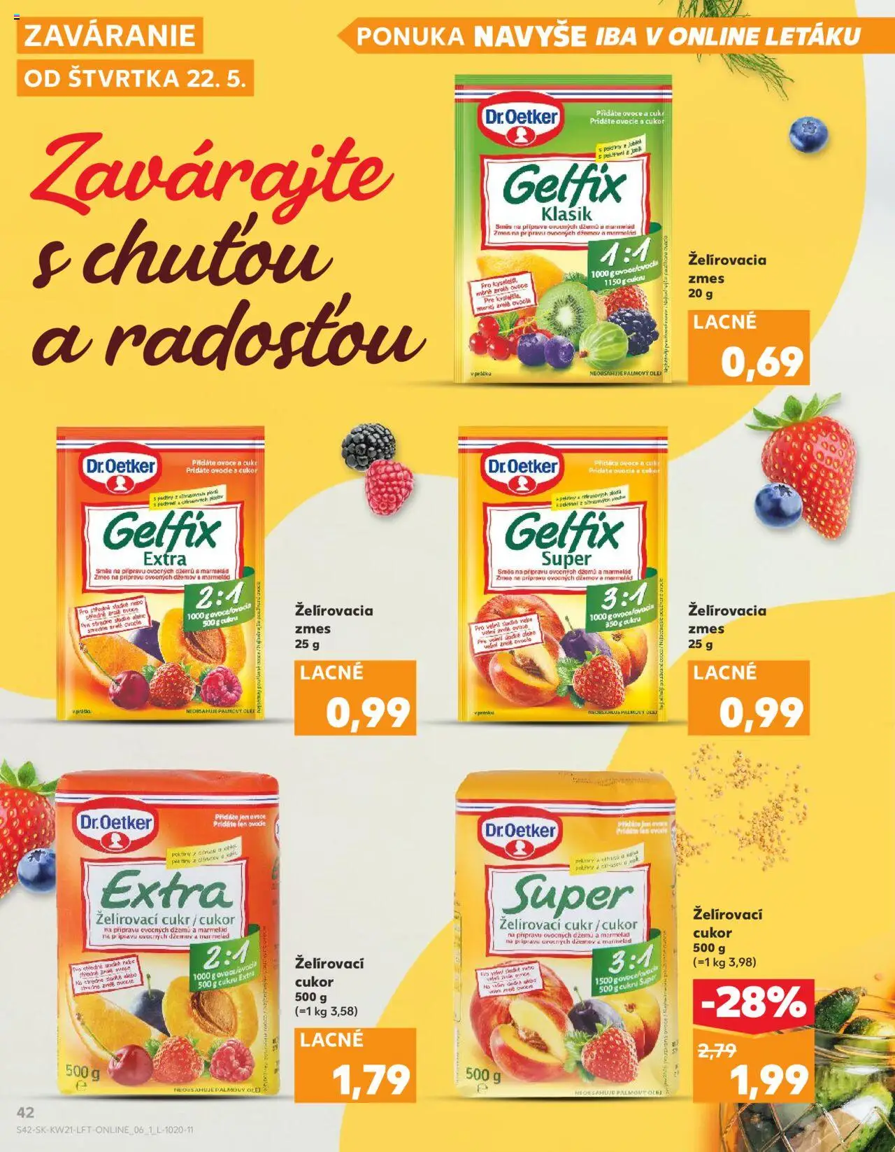 Kaufland Skalica │ platný od 22.05.2025 | Strana: 42 | Produkty: Olej, Cukor, Ovocie