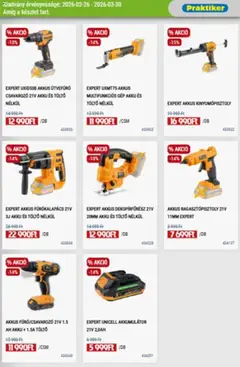 Praktiker akciós újság - amely érvényes a következő dátumtól: 26.02.2026 | Oldal: 21