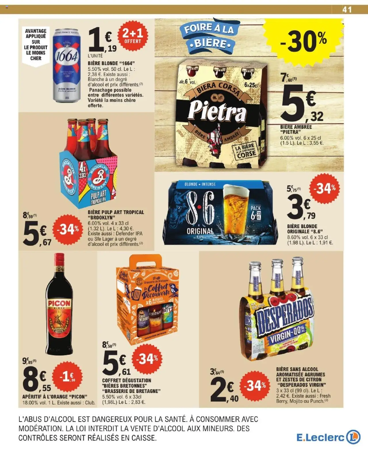  | Page: 41 | Produits: Biere blonde 1664, Desperados, Alcool, Bière