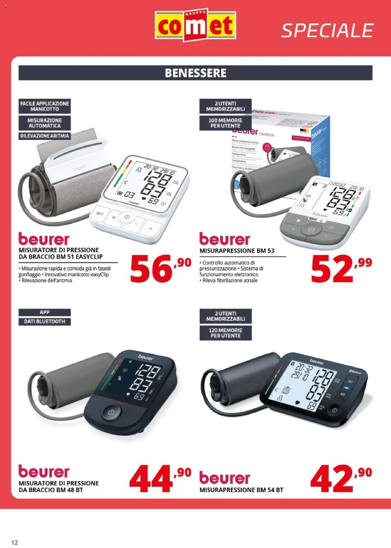 Volantino Comet del 10.04.2026 | Pagina: 12 | Prodotti: Monitor, Misuratore di pressione