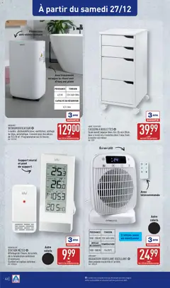 Aldi - Prévisualisation de Aldi - Catalogue de la semaine 52 valide à partir de 23.12.2025 | Page: 45 | Produits: Station météo, Support mural, Réservoir d'eau, Déshumidificateur