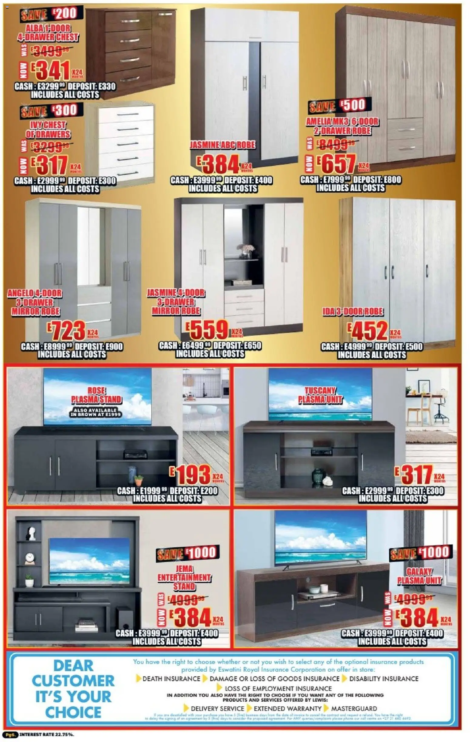 New Lewis Stores catalogue – valid from 05.01.2026 | Page: 6 | Products: Phone, Mirror, Plasma unit