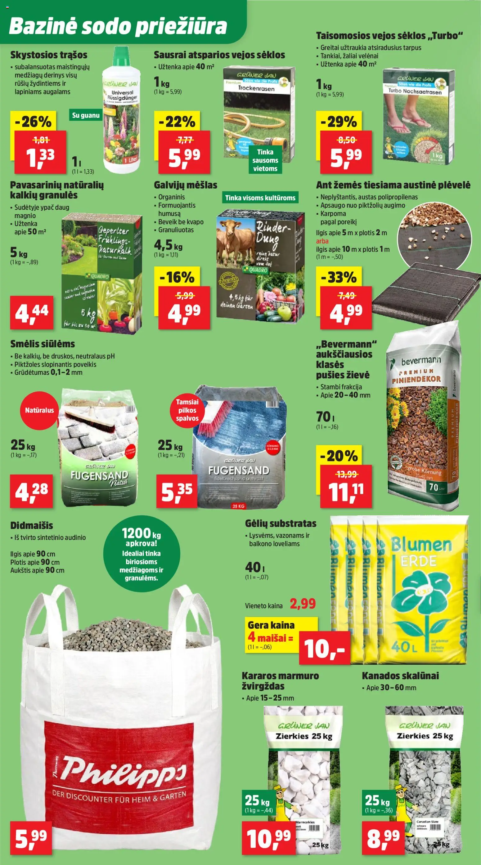 Thomas Philipps akcijos nuo 23.03.2026 | Puslapis: 4 | Prekių: Sėklos