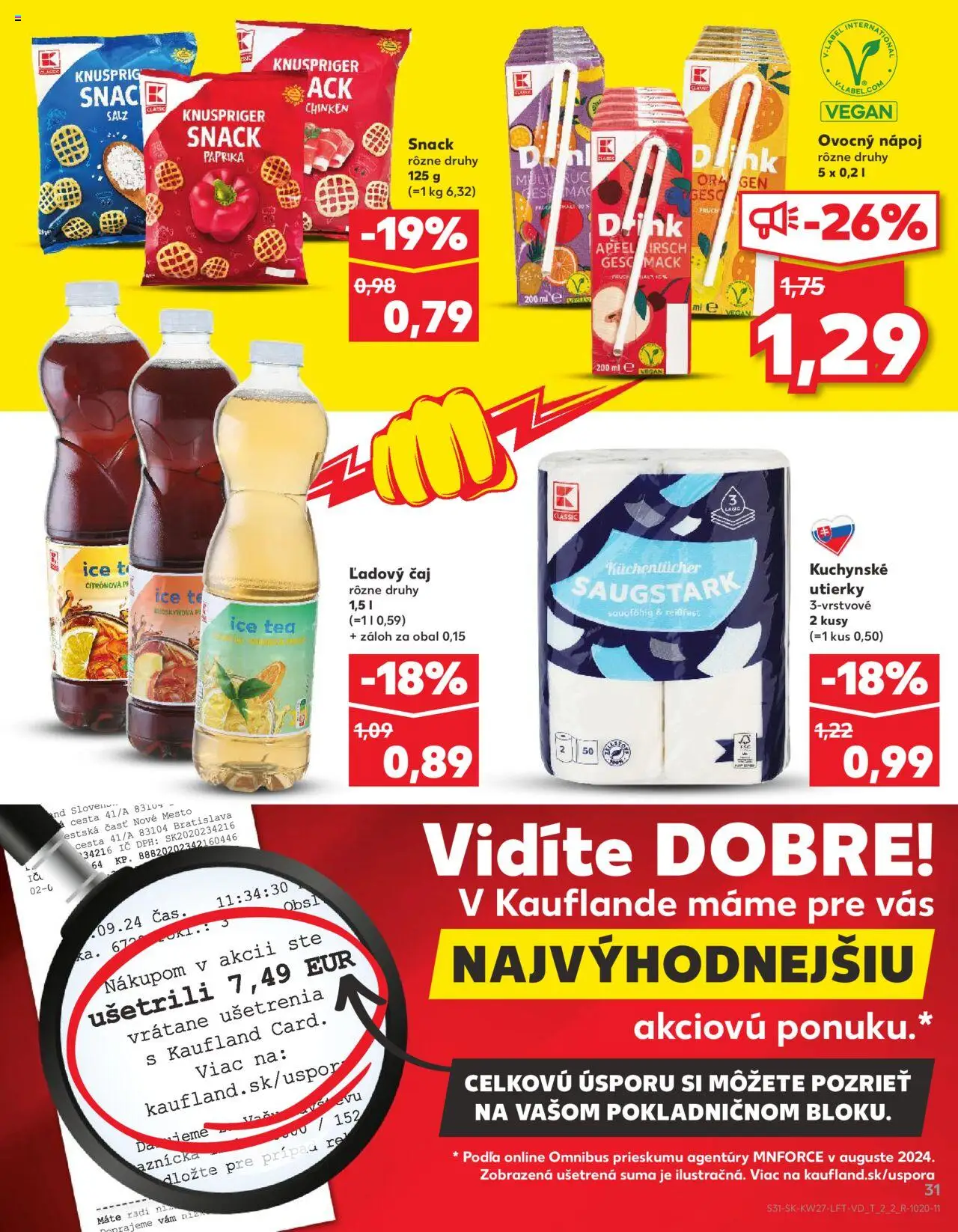 Kaufland Bratislava-Dúbravka │ platný od 03.07.2025 | Strana: 31 | Produkty: Paprika, Čaj